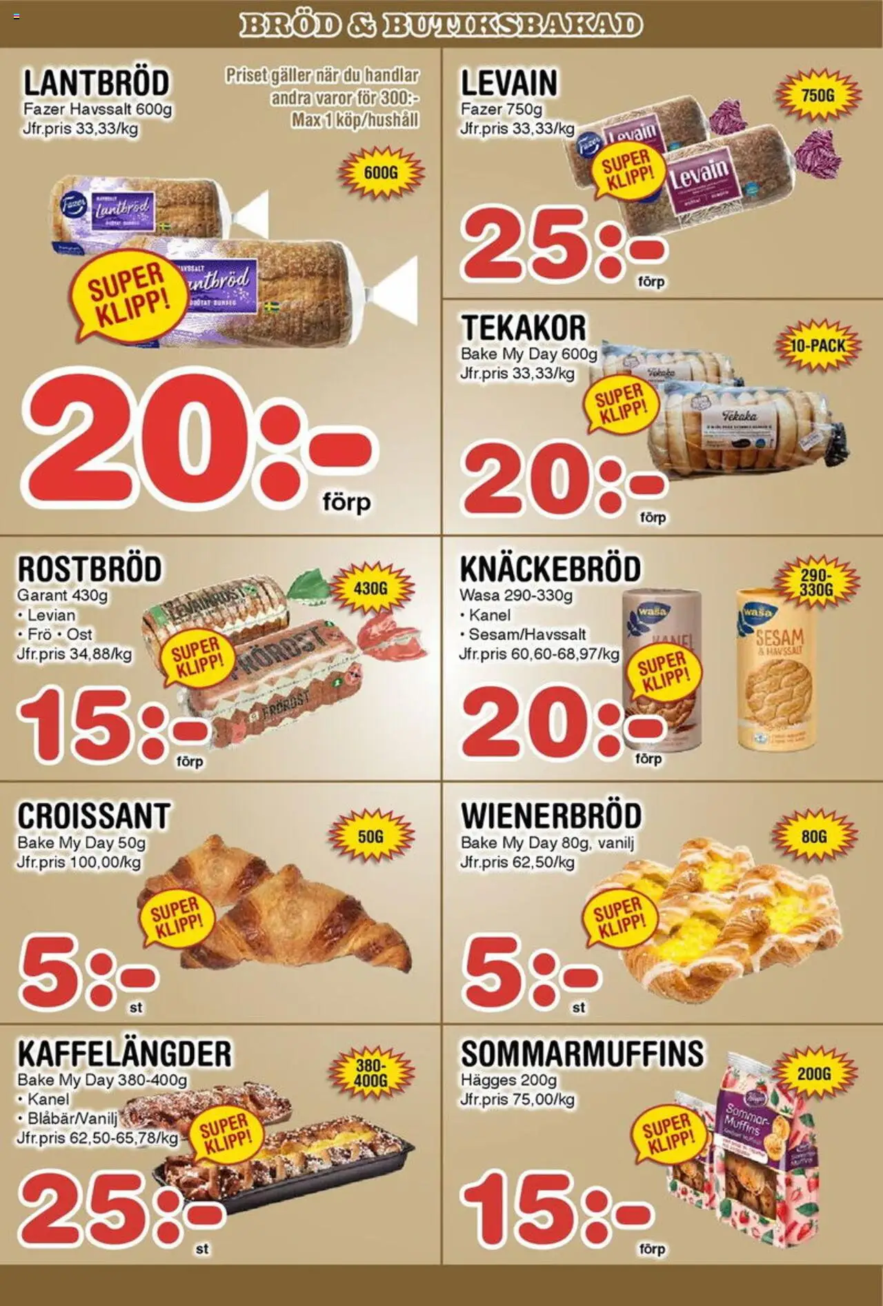 Nya Pulsen reklamblad aktuell från 25.08.2025 | Sida: 10 | Produkter: Rostbröd, Knäckebröd, Bröd, Lantbröd