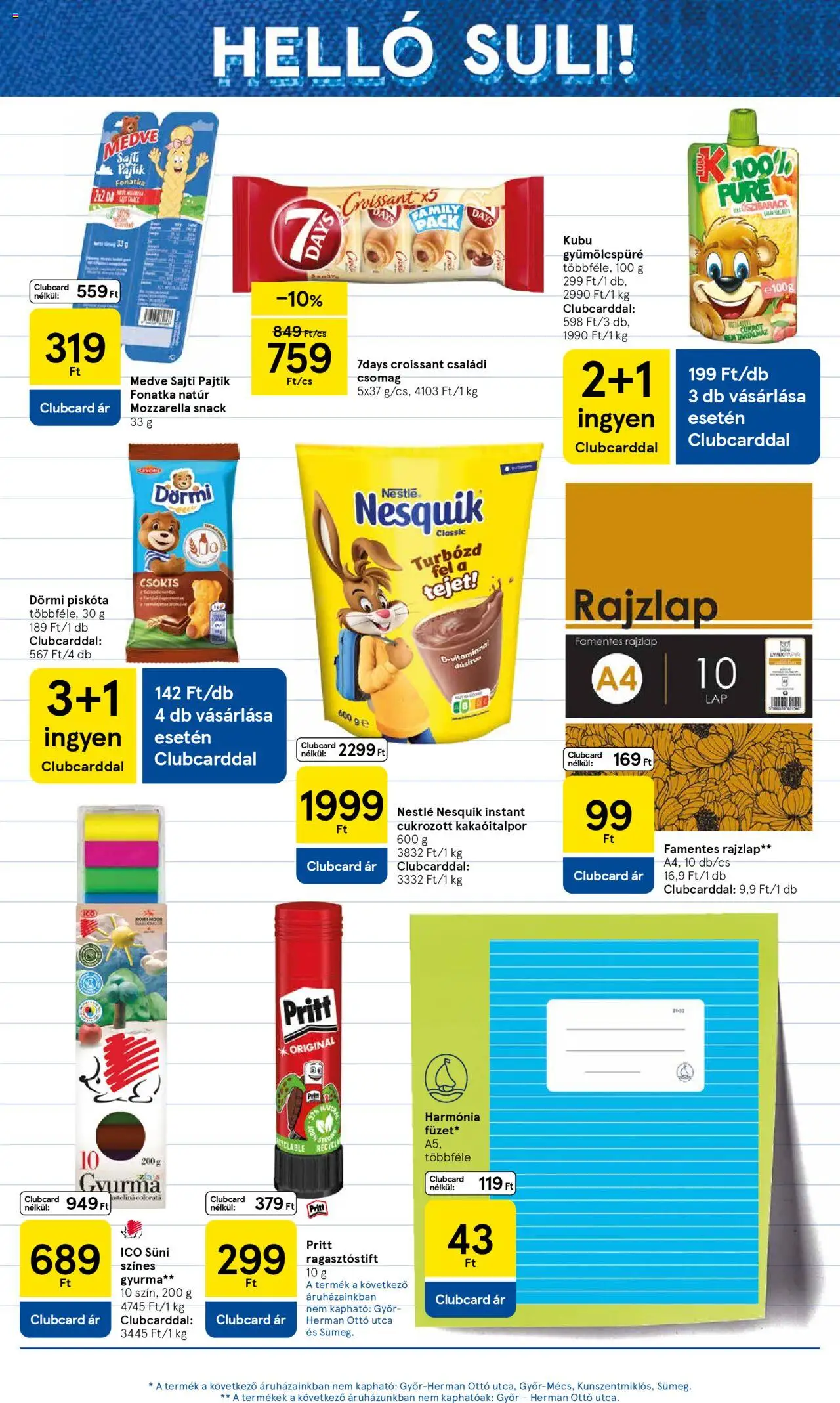 Tesco akciós ujság - amely érvényes a következő dátumtól: 14.08.2025 | Oldal: 5 | Termékek: Mozzarella, Piskóta, Croissant, Gyurma