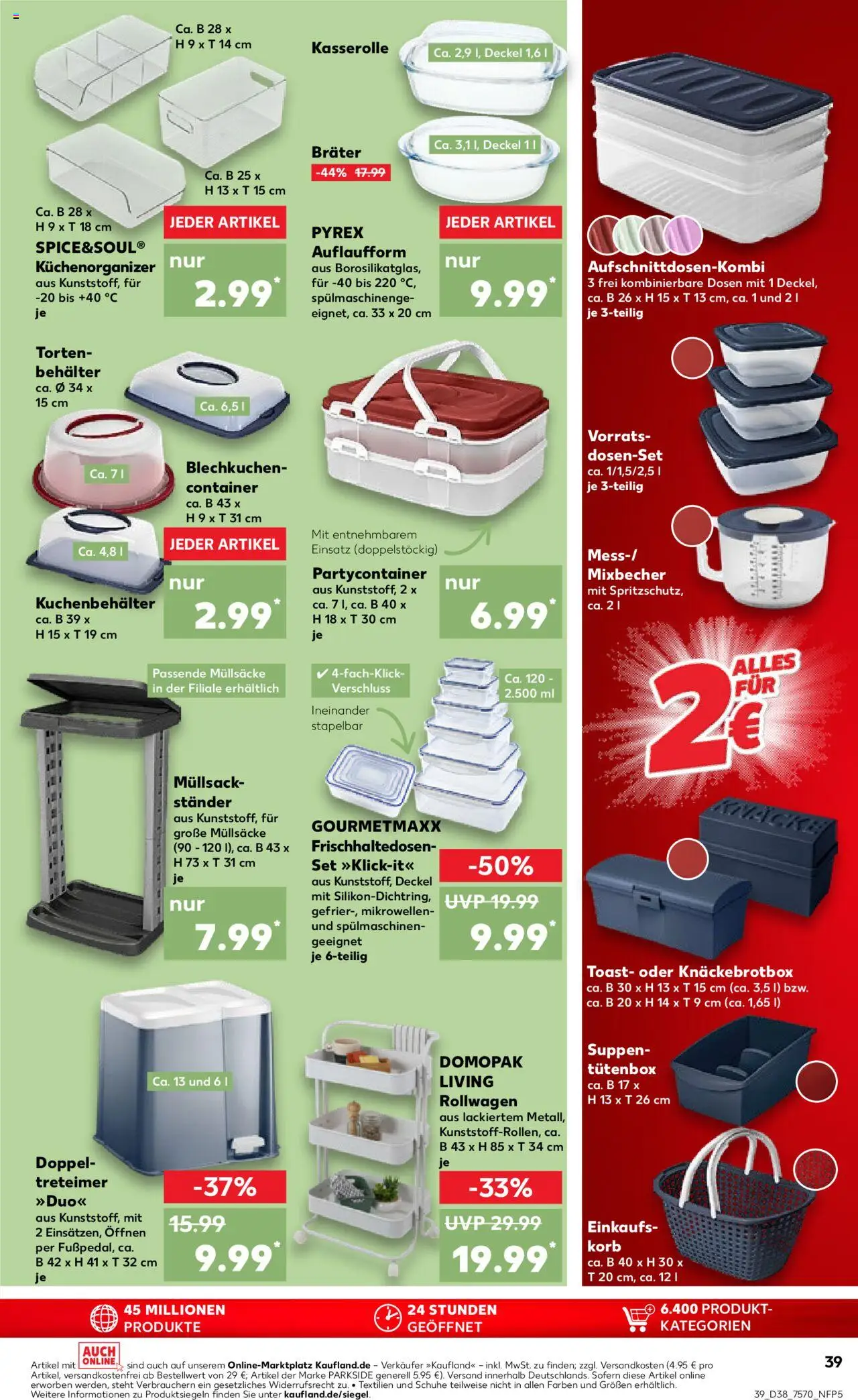 Kaufland prospekt Bremen	 – gültig ab 18.09.2025 | Seite: 39 | Produkte: Toast, Box, Korb