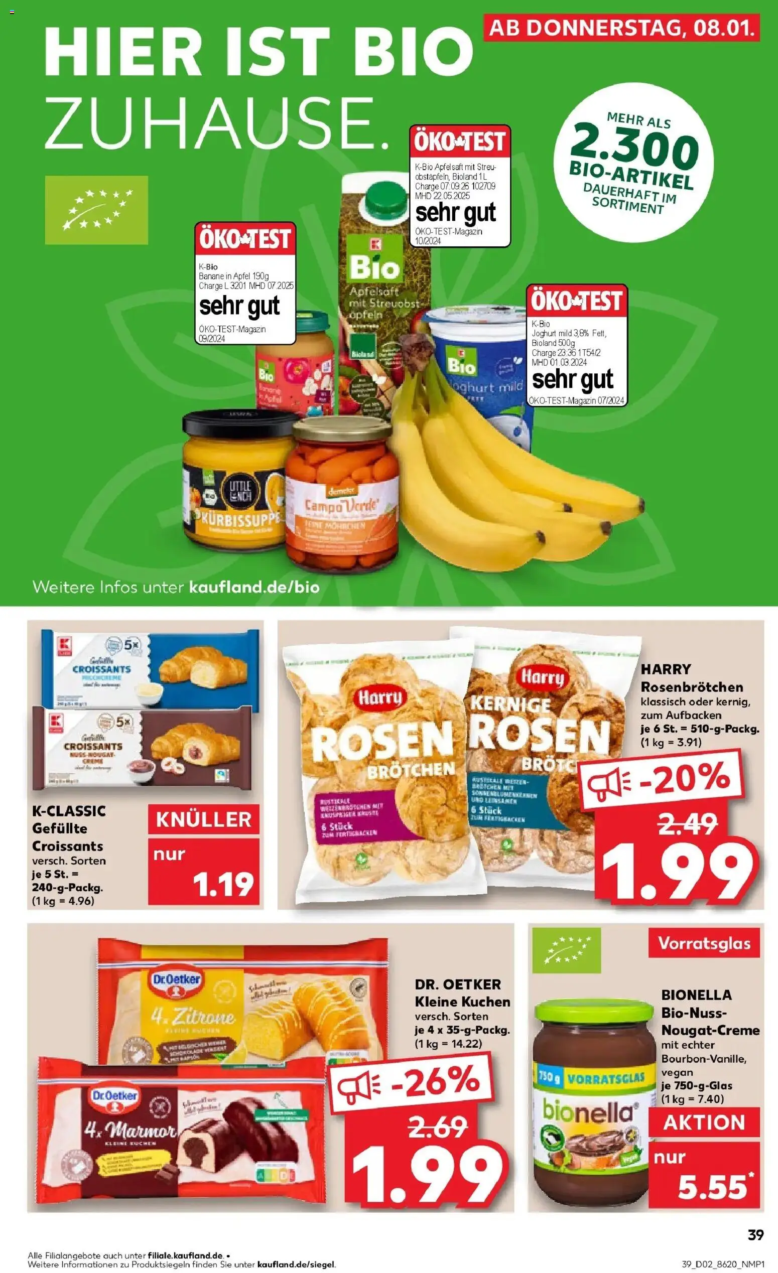 Kaufland prospekt Hamm	 – gültig ab 11.01.2026 | Seite: 39 | Produkte: Joghurt, Zitrone, Brot, Kuchen