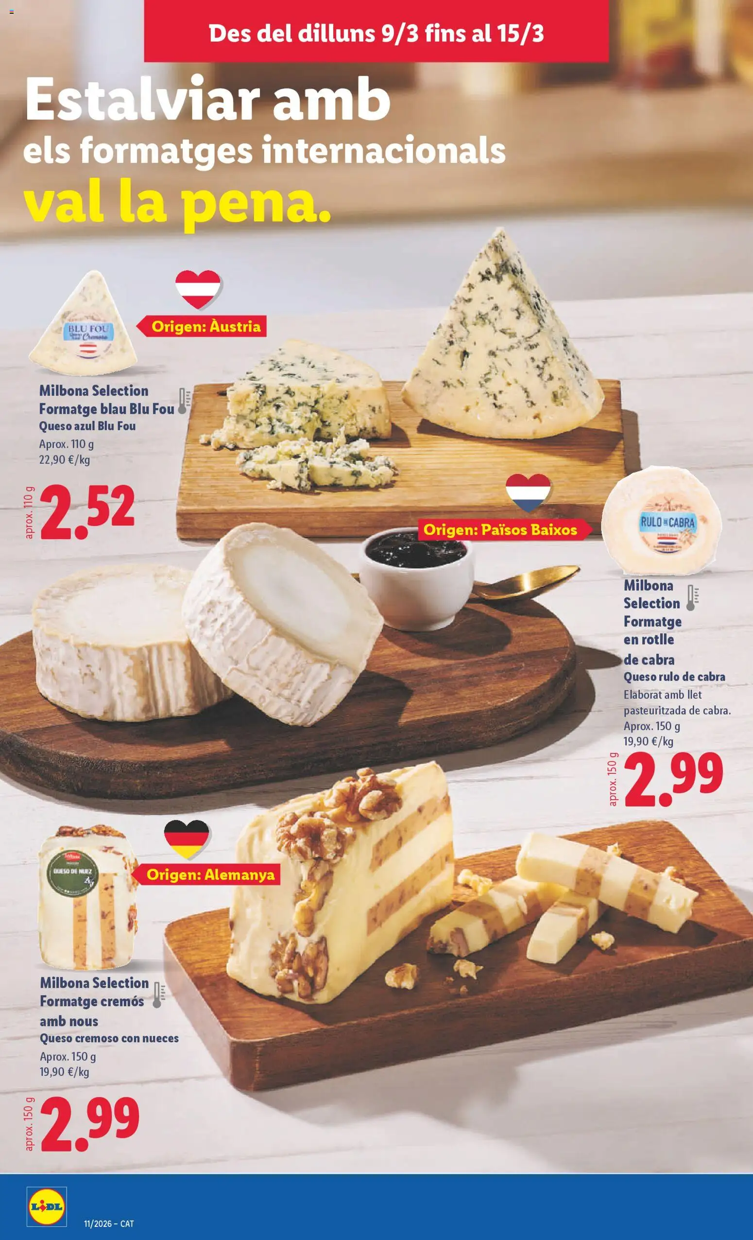 Lidl folleto │ válido desde el 09.03.2026 | Página: 12 | Productos: Queso