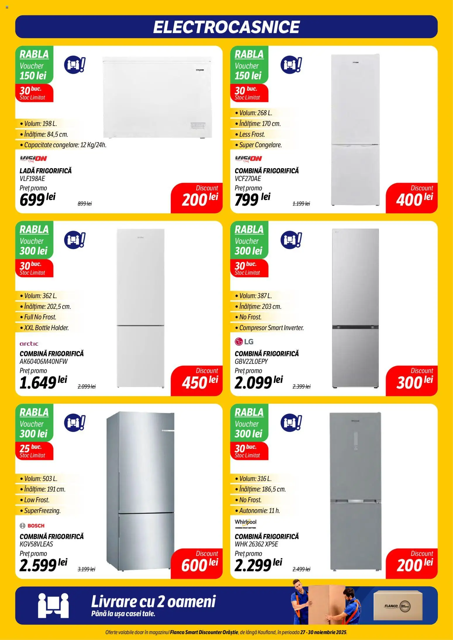 Noul catalog Flanco – valabil de la 27.11.2025 | Pagină: 5 | Produse: Ușă, Combină frigorifică, Ladă frigorifică