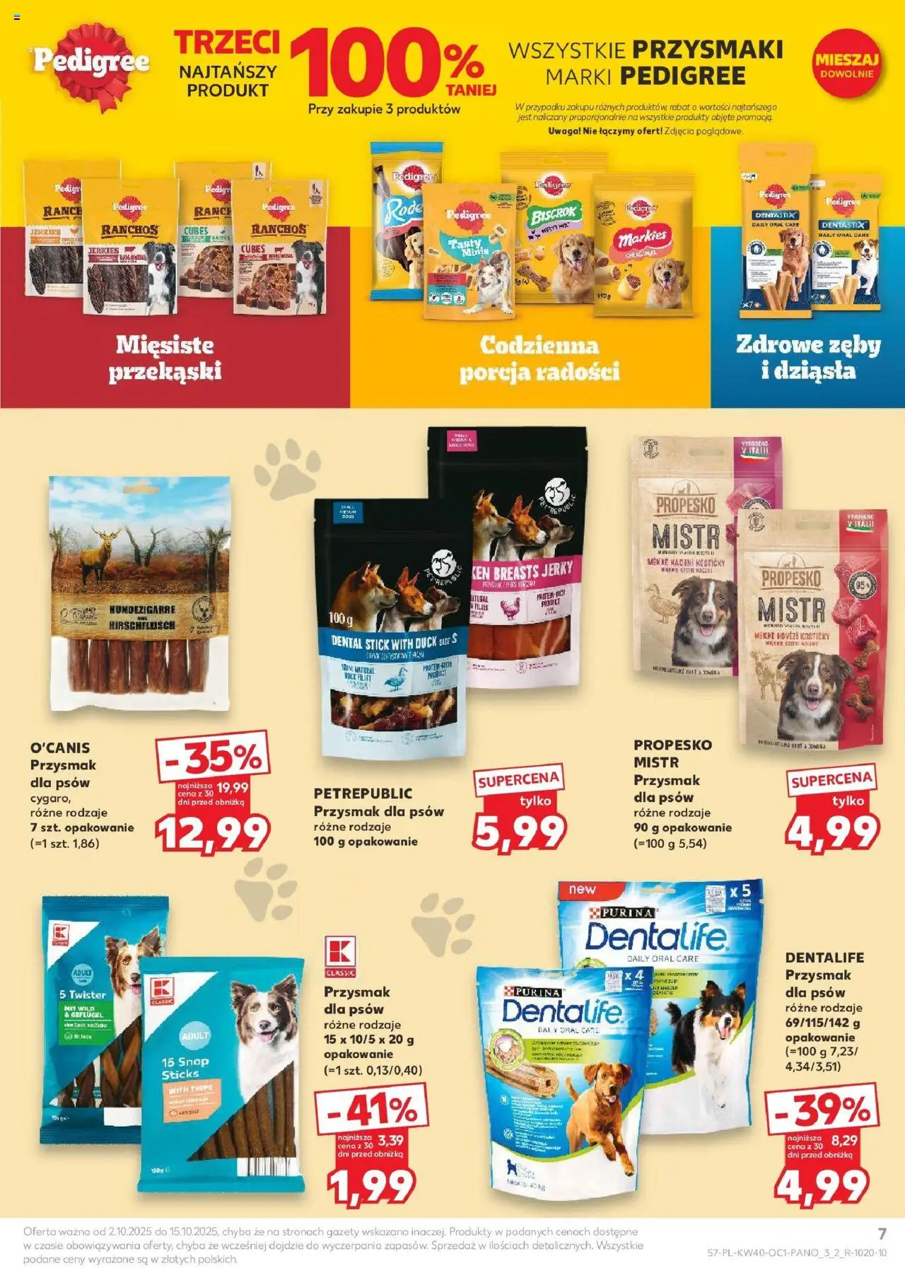 Kaufland gazetka - Zwierzęta od 02.10.2025 | Strona: 7 | Produkty: Pedigree