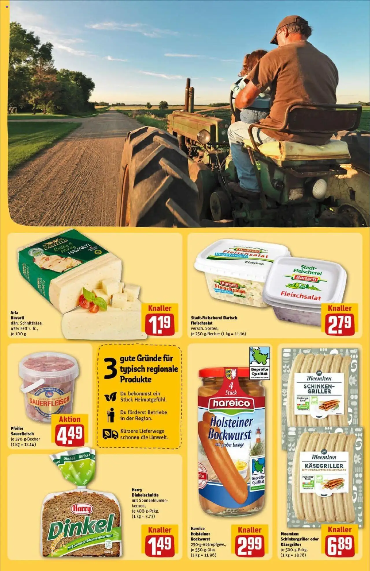 Rewe prospekt Pattensen	 – gültig ab 01.09.2025 | Seite: 29 | Produkte: Bockwurst, Schinken, Griller, Meemken