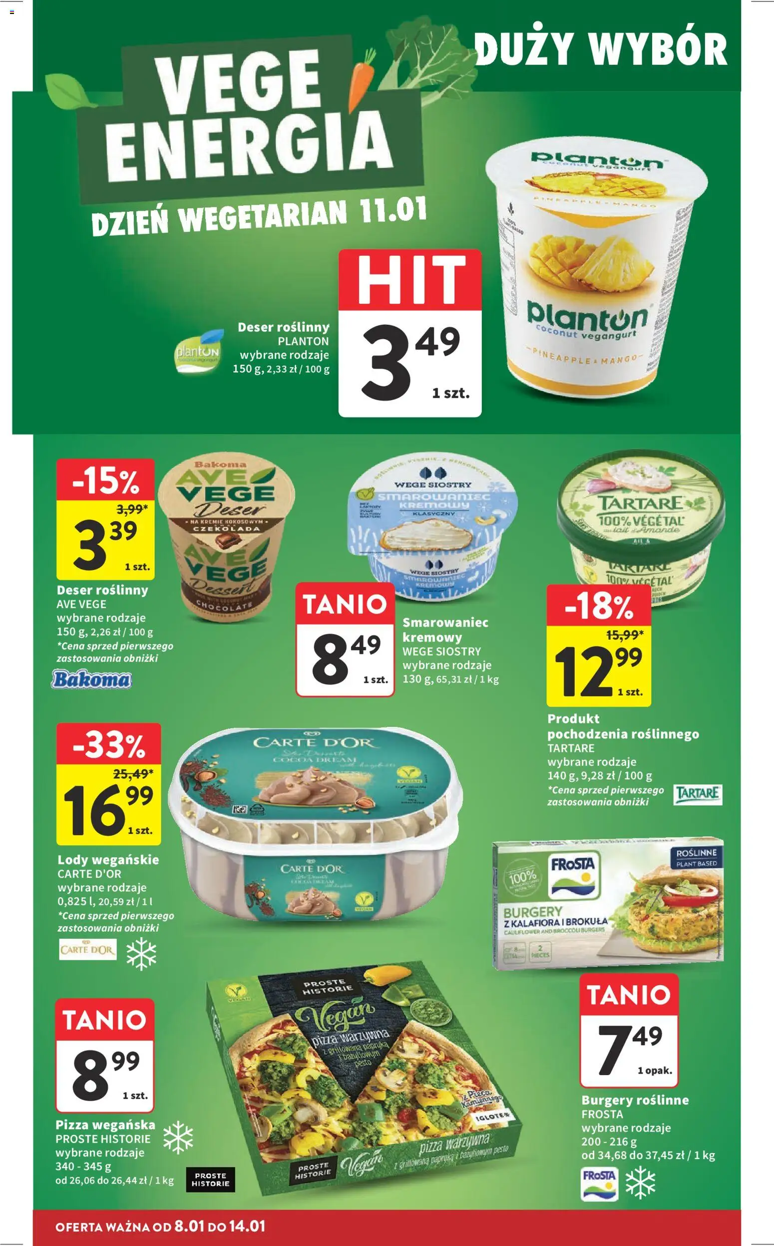 Intermarche Gazetka od 08.01.2026 | Strona: 26 | Produkty: Mango, Pesto, Pizza, Lody
