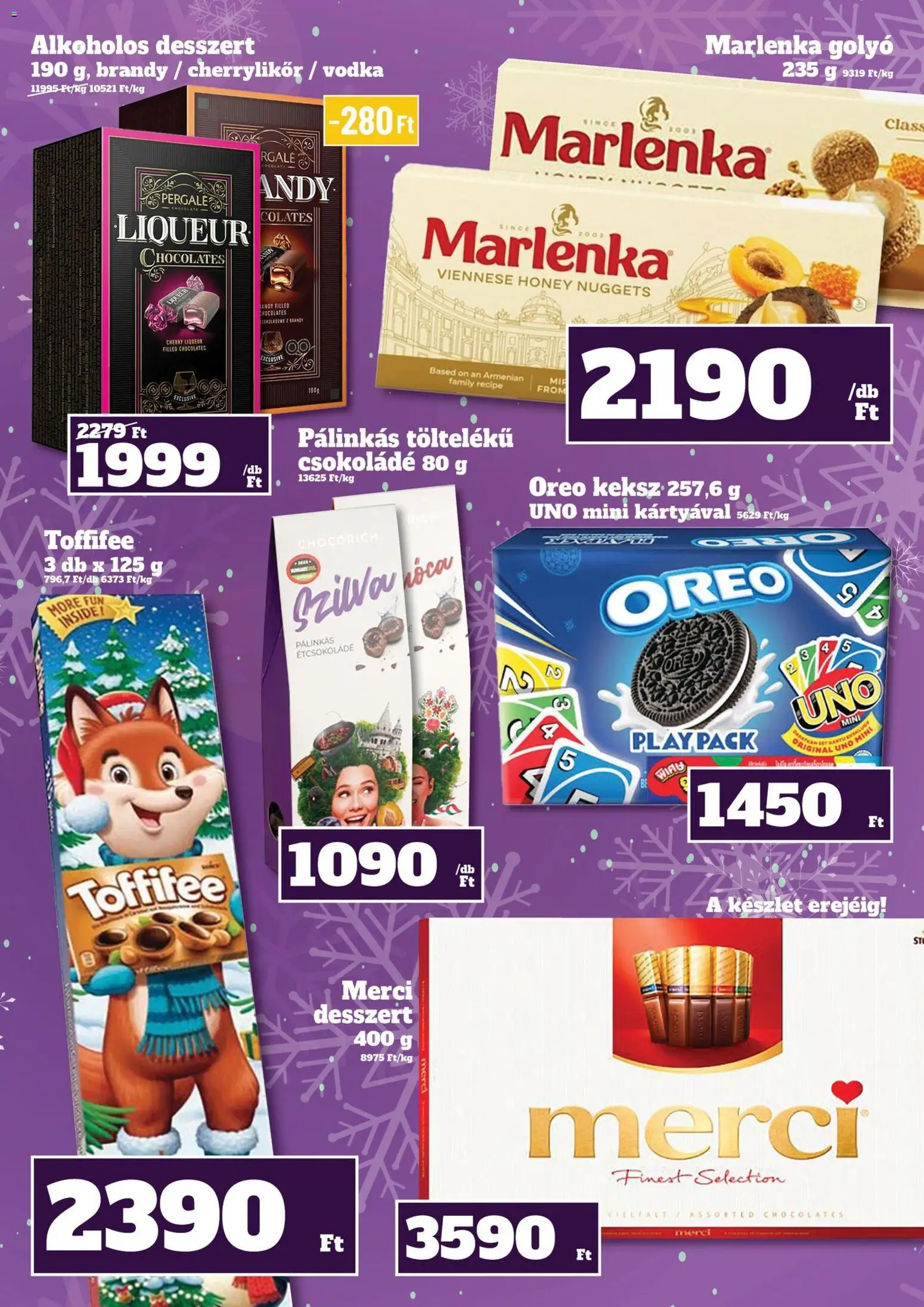 Family Diszkont akciós ujság - amely érvényes a következő dátumtól: 27.11.2025 | Oldal: 6 | Termékek: Brandy, Csokoládé, Vodka, Keksz