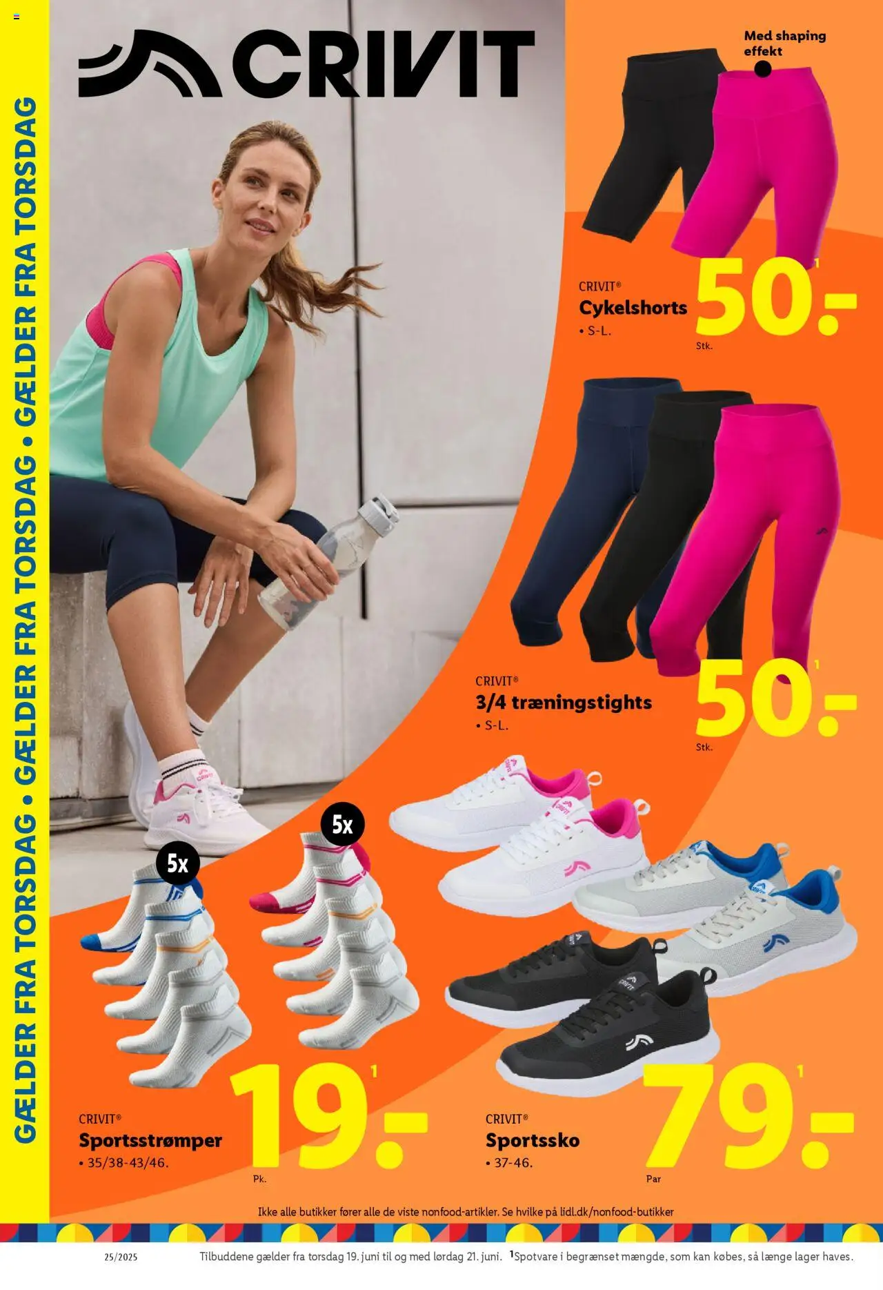 Lidl Tilbudsavis gyldig fra 19.06.2025 | Side: 10 | Produkter: Shorts, Søm, Tights