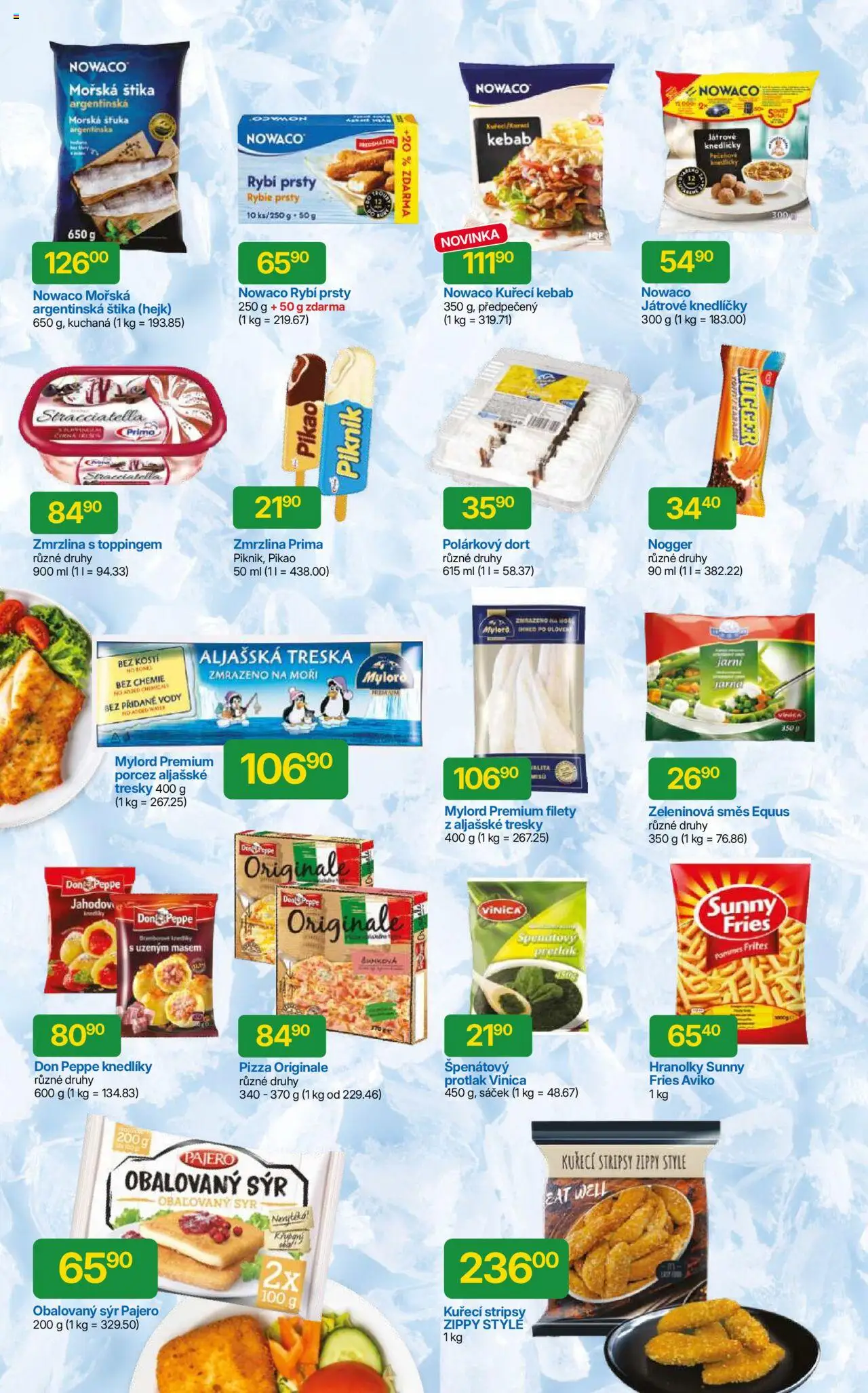 Hruška katalog od 06.08.2025 | Strana: 8 | Produkty: Pizza, Treska, Polárkový dort, Sáček