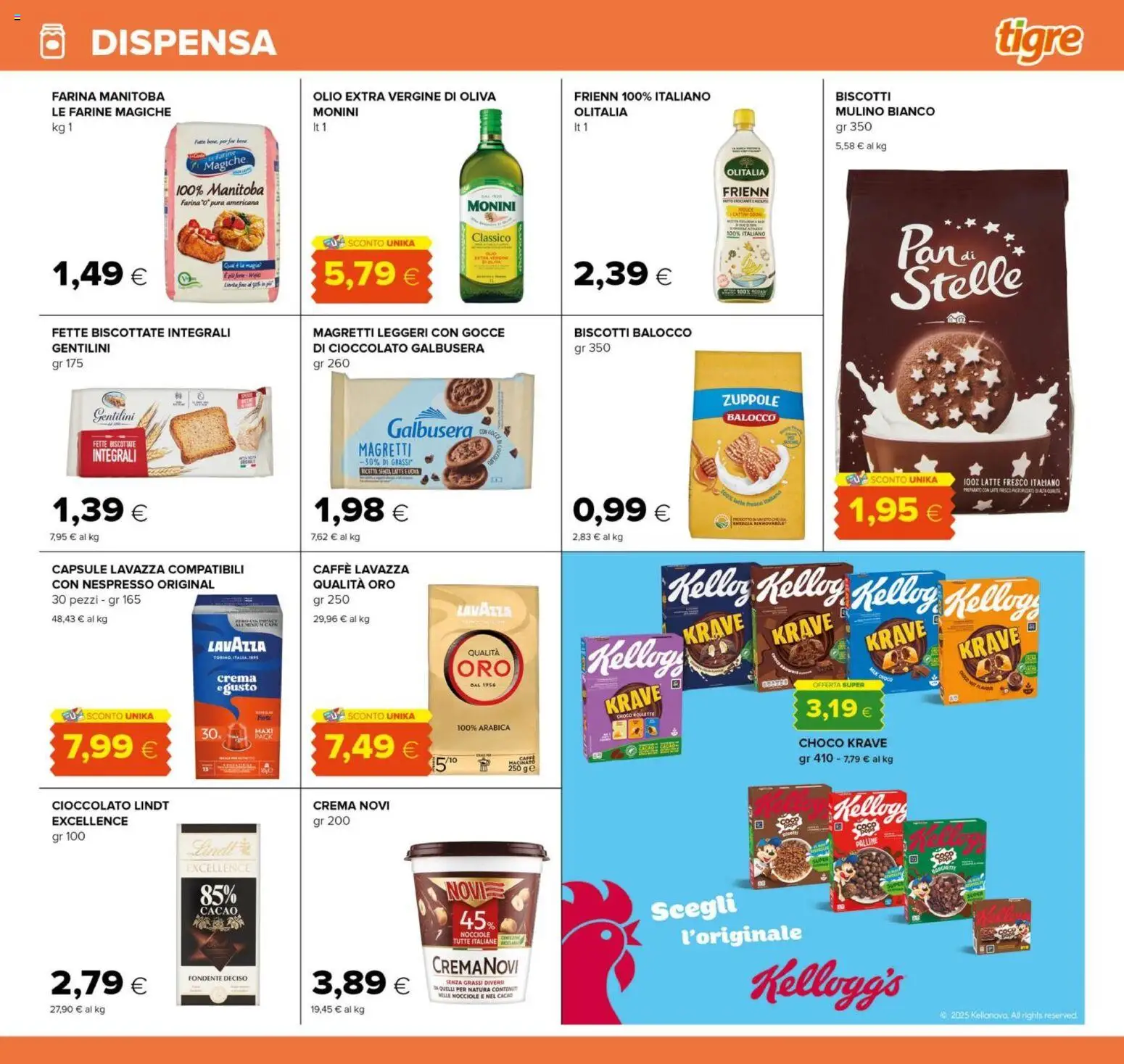 Volantino Tigre del 01.12.2025 | Pagina: 19 | Prodotti: Caffè, Biscotti, Olio, Lavazza