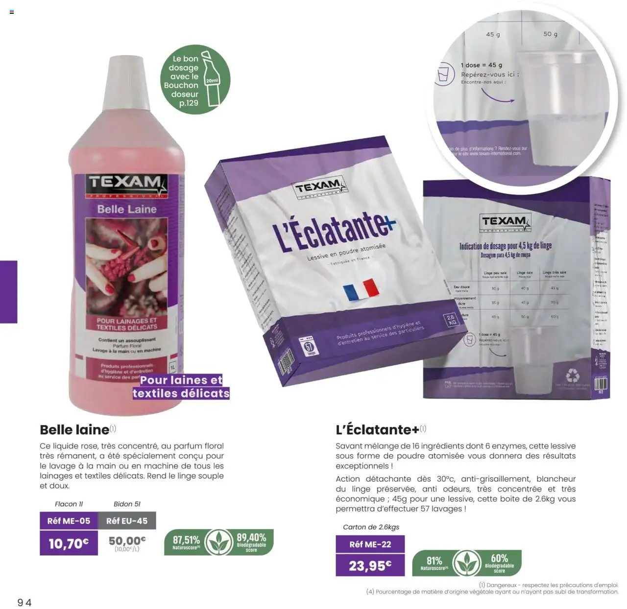 {H1} | Page: 94 | Produits: Parfum, Poudre, Lessive en poudre, Lessive