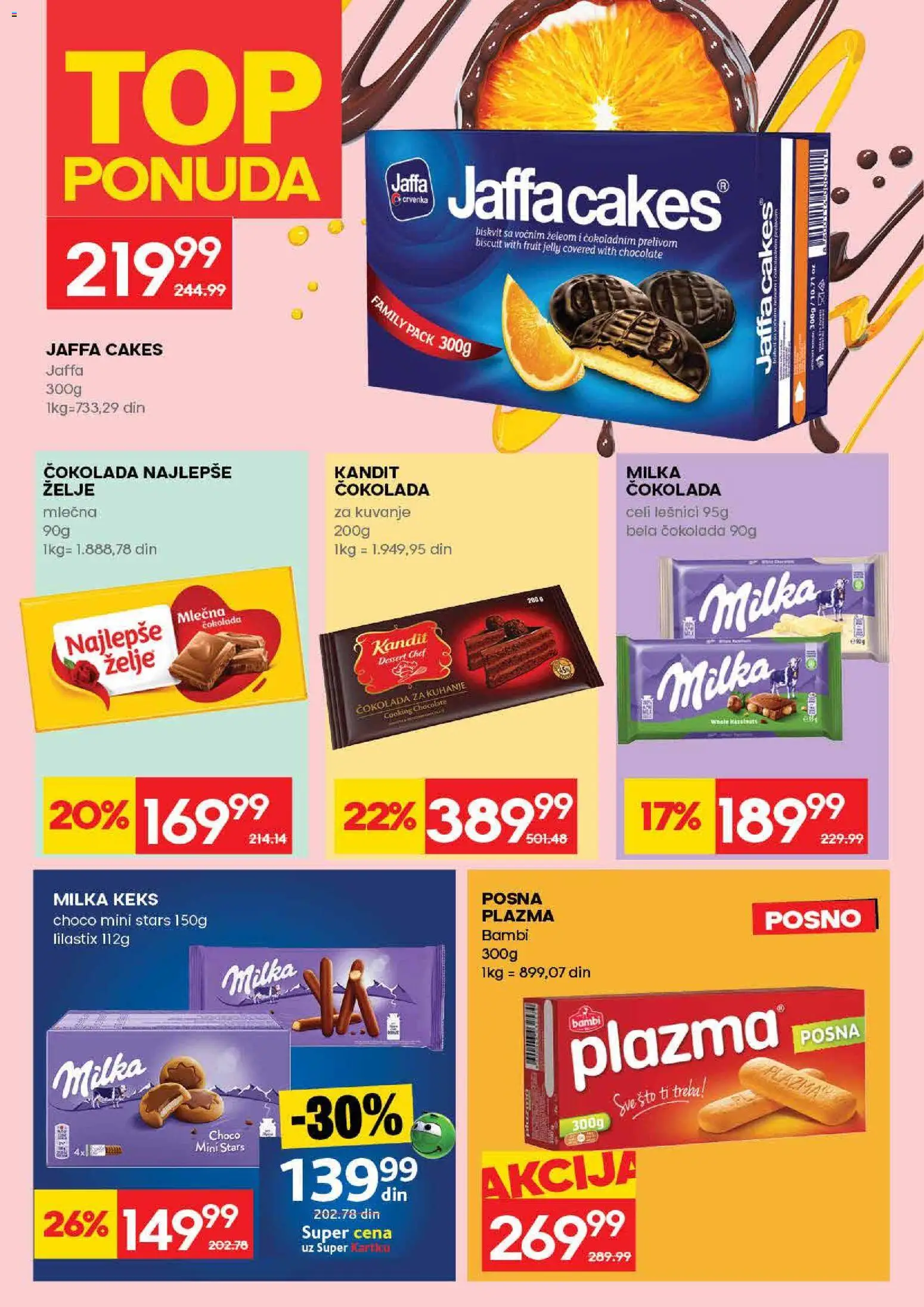 Roda katalog - važi od 05.03.2026 | Strana: 20 | Proizvode: Keks, Sto, Čokolada, Mlečna čokolada