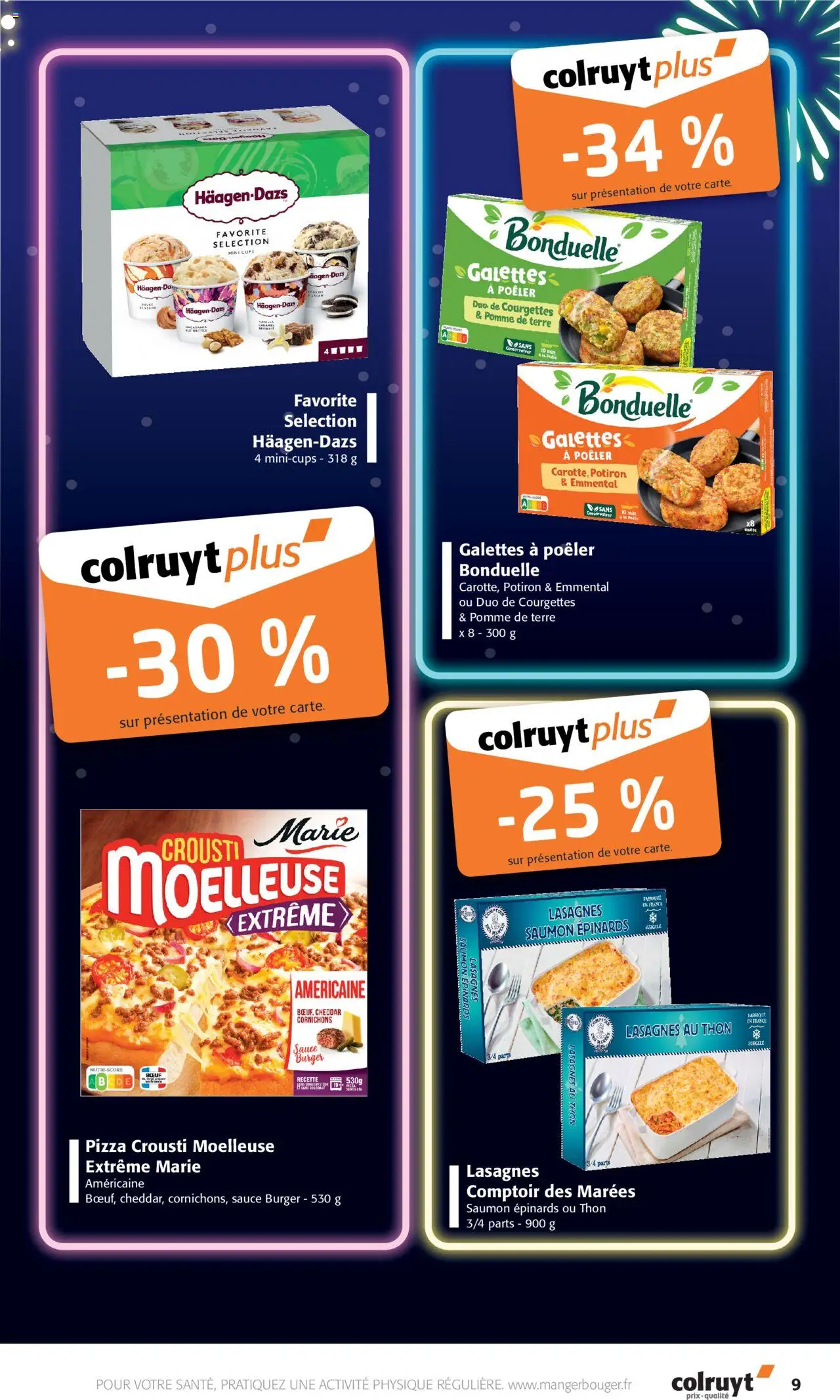 {H1} | Page: 9 | Produits: Pomme de terre, Emmental, Cheddar, Saumon