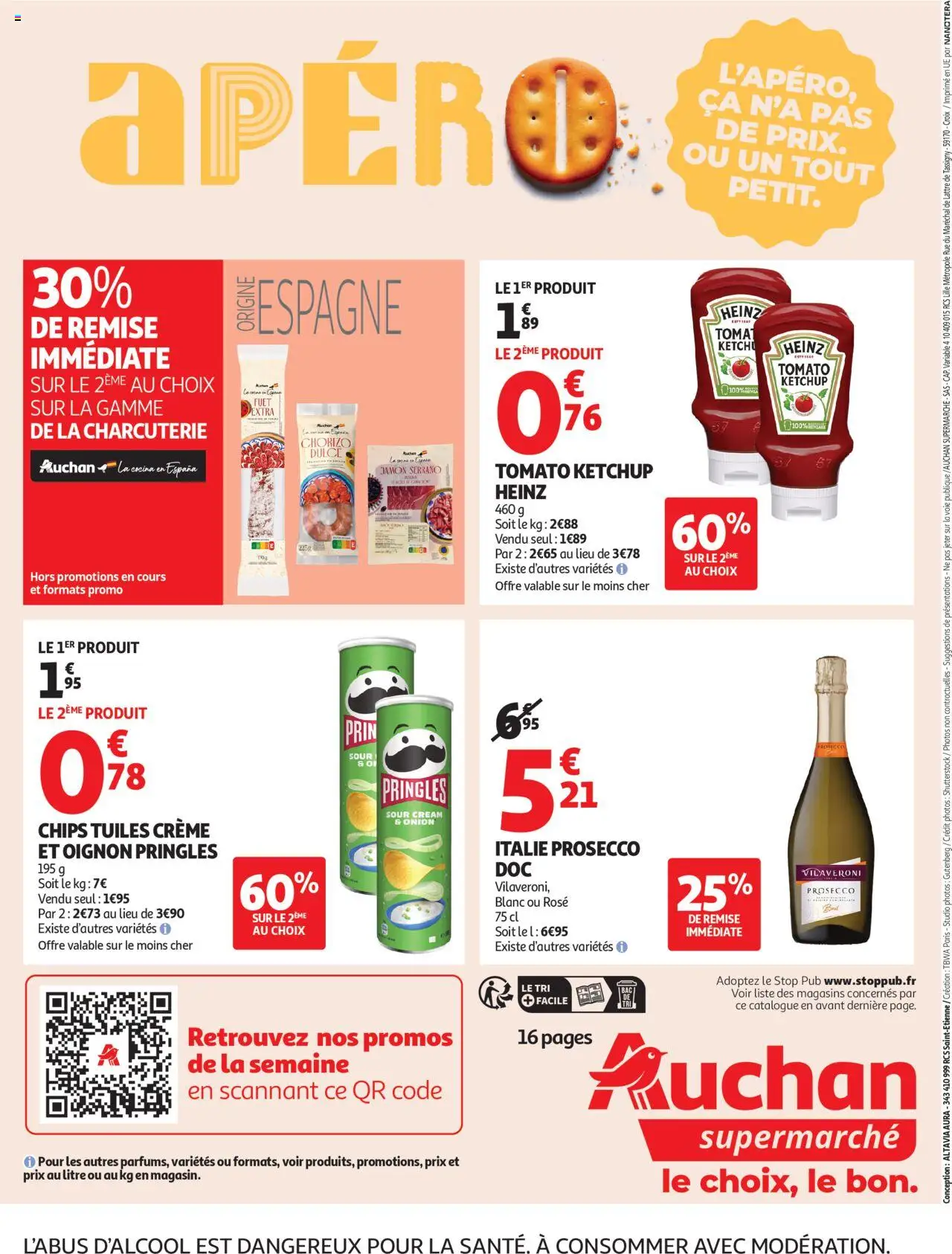  | Page: 16 | Produits: Chorizo, Oignon, Prosecco, Chips