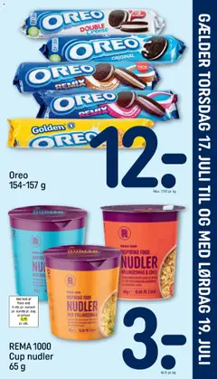 Rema 1000 Tilbudsavis gyldig fra 17.07.2025 | Side: 3 | Produkter: Creme, Nudler, Oreo