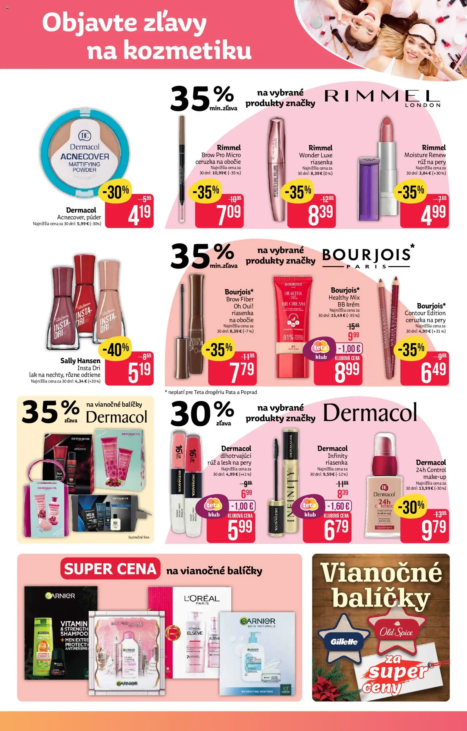 Nové Teta drogerie akcie – leták je platný od 24.11.2025 | Strana: 3 | Produkty: Old Spice, Púder, Rúž na pery, Ceruzka