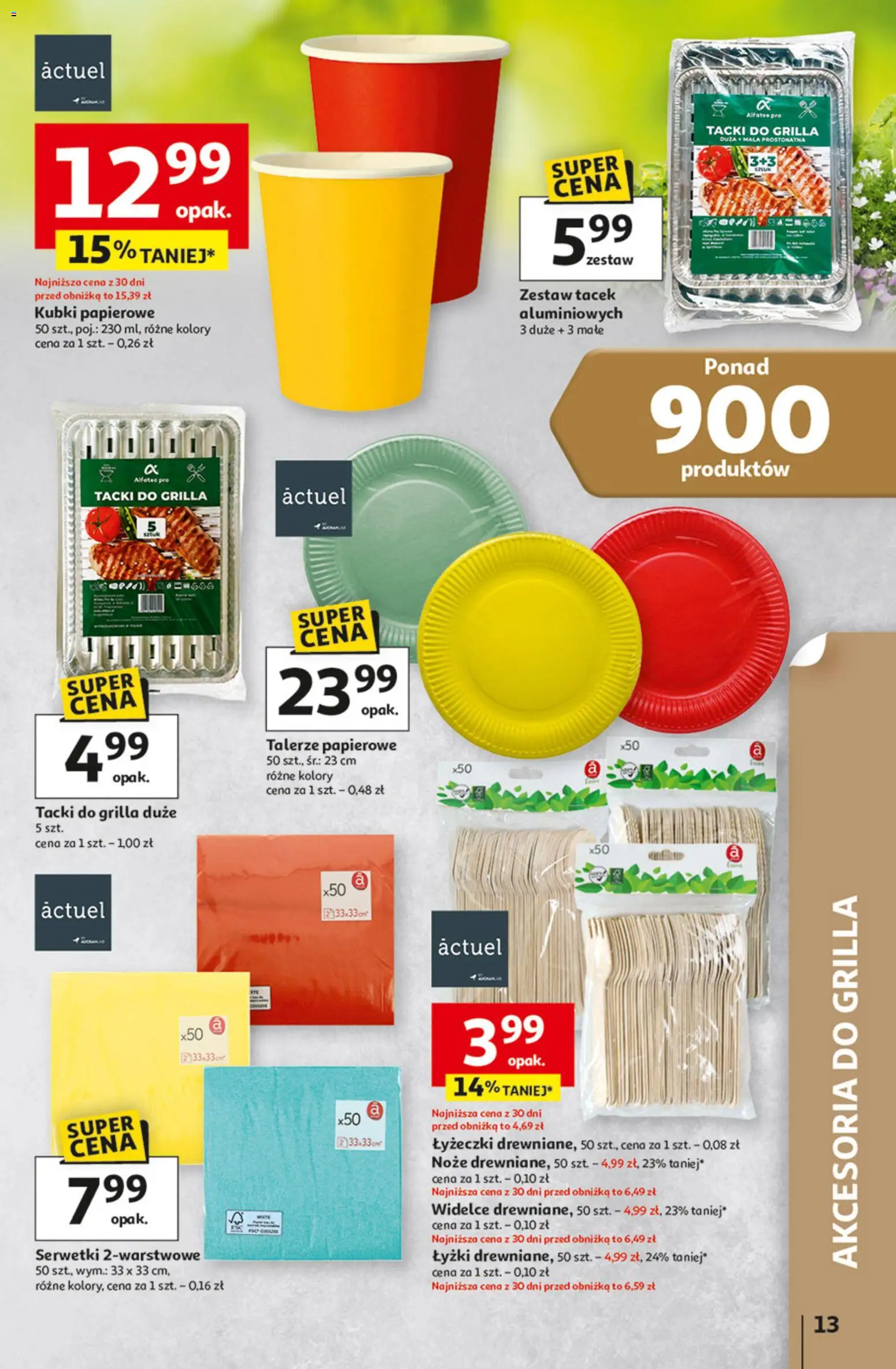 Auchan gazetka - 30 Lat Hipermarket od 23.04.2026 | Strona: 13 | Produkty: Talerze