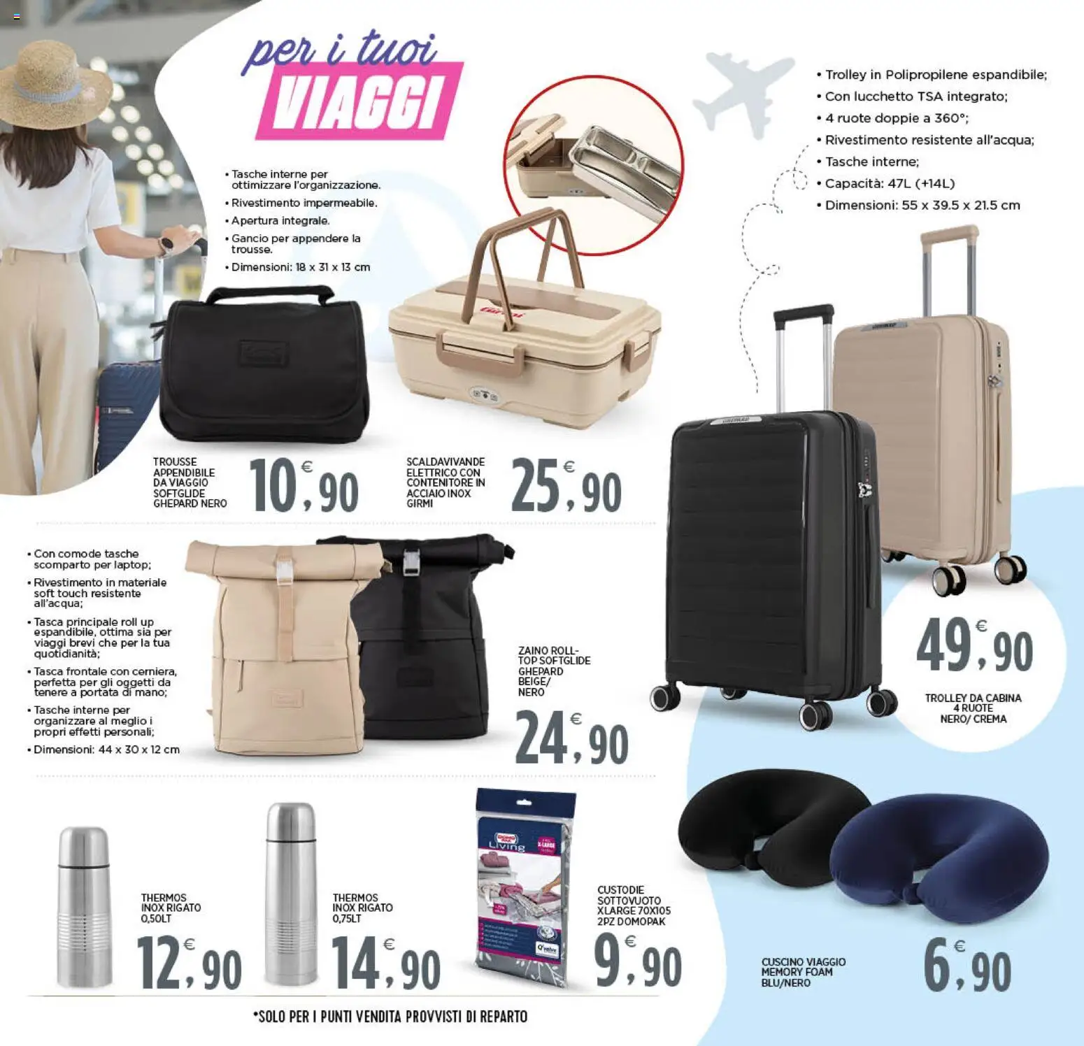 Volantino Interspar del 09.04.2026 | Pagina: 15 | Prodotti: Crema, Top, Cuscino, Trolley