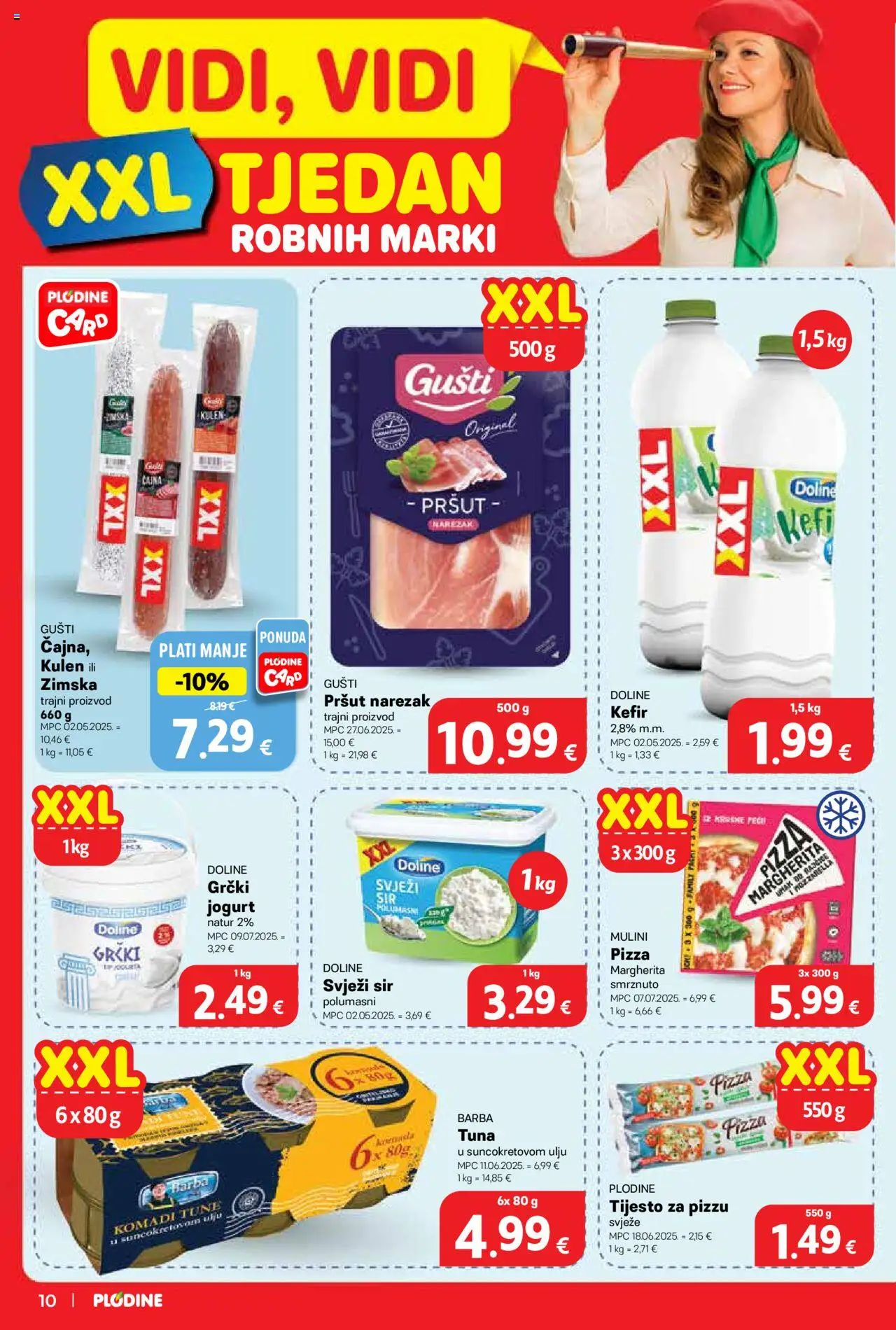 Plodine katalog | vrijedi od 17.09.2025 | Stranica: 10 | Proizvodi: Jogurt, Narezak, Svježi sir, Kulen