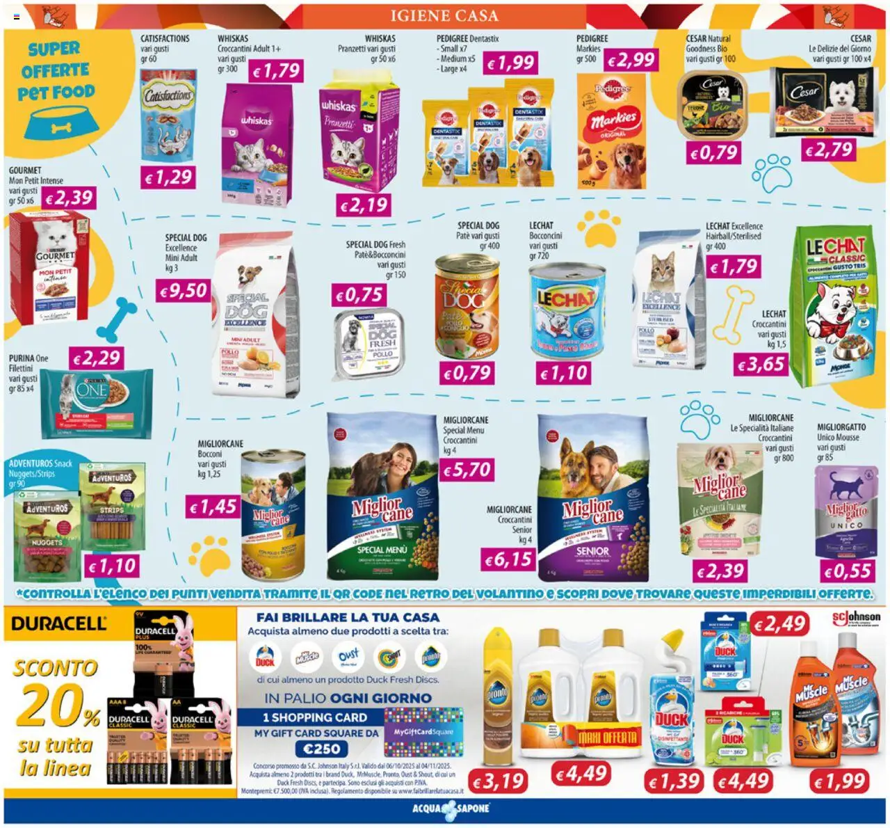 Volantino Acqua e Sapone del 06.10.2025 | Pagina: 17 | Prodotti: Paté, Pollo, Pesce, Nuggets