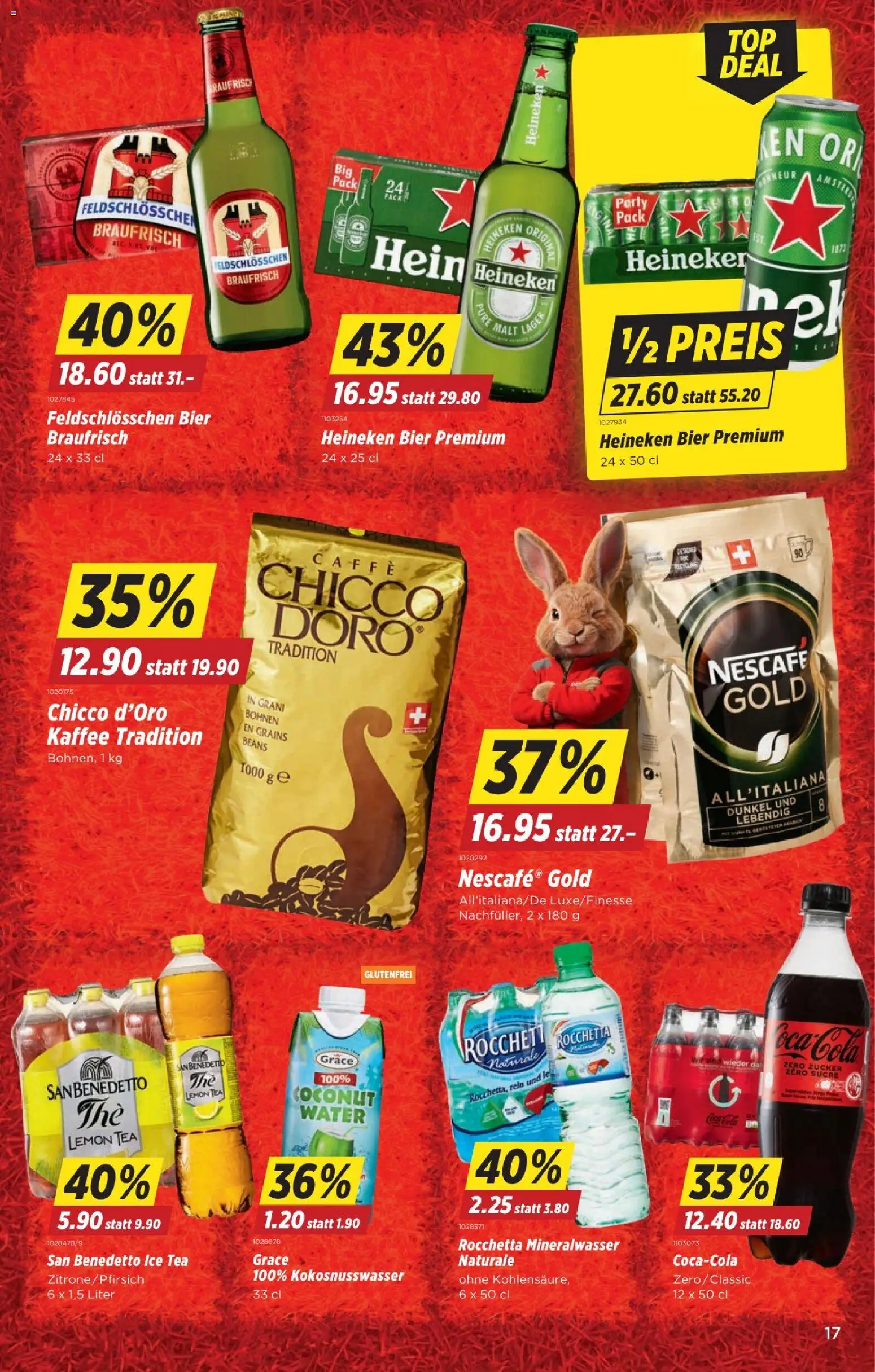 Denner aktionen – gültig ab 26.03.2026 | Seite: 17 | Produkte: Mineralwasser, Kaffee, Zitrone, Zucker