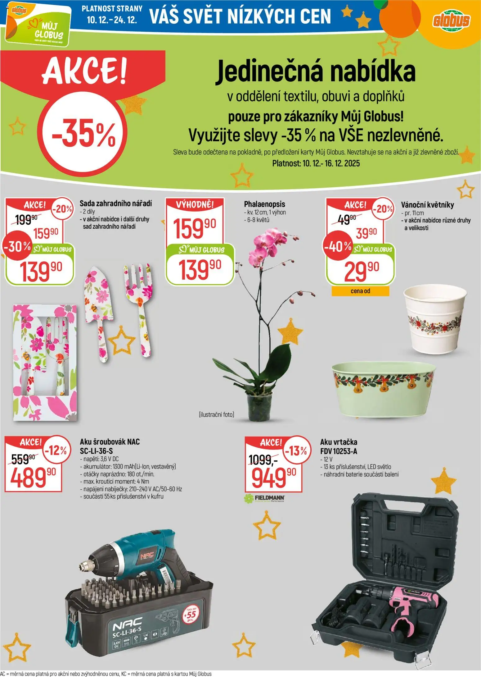 Globus leták - Praha-Štěrboholy od 10.12.2025 | Strana: 36 | Produkty: Globus, Šroubovák, Aku vrtačka, LED světlo