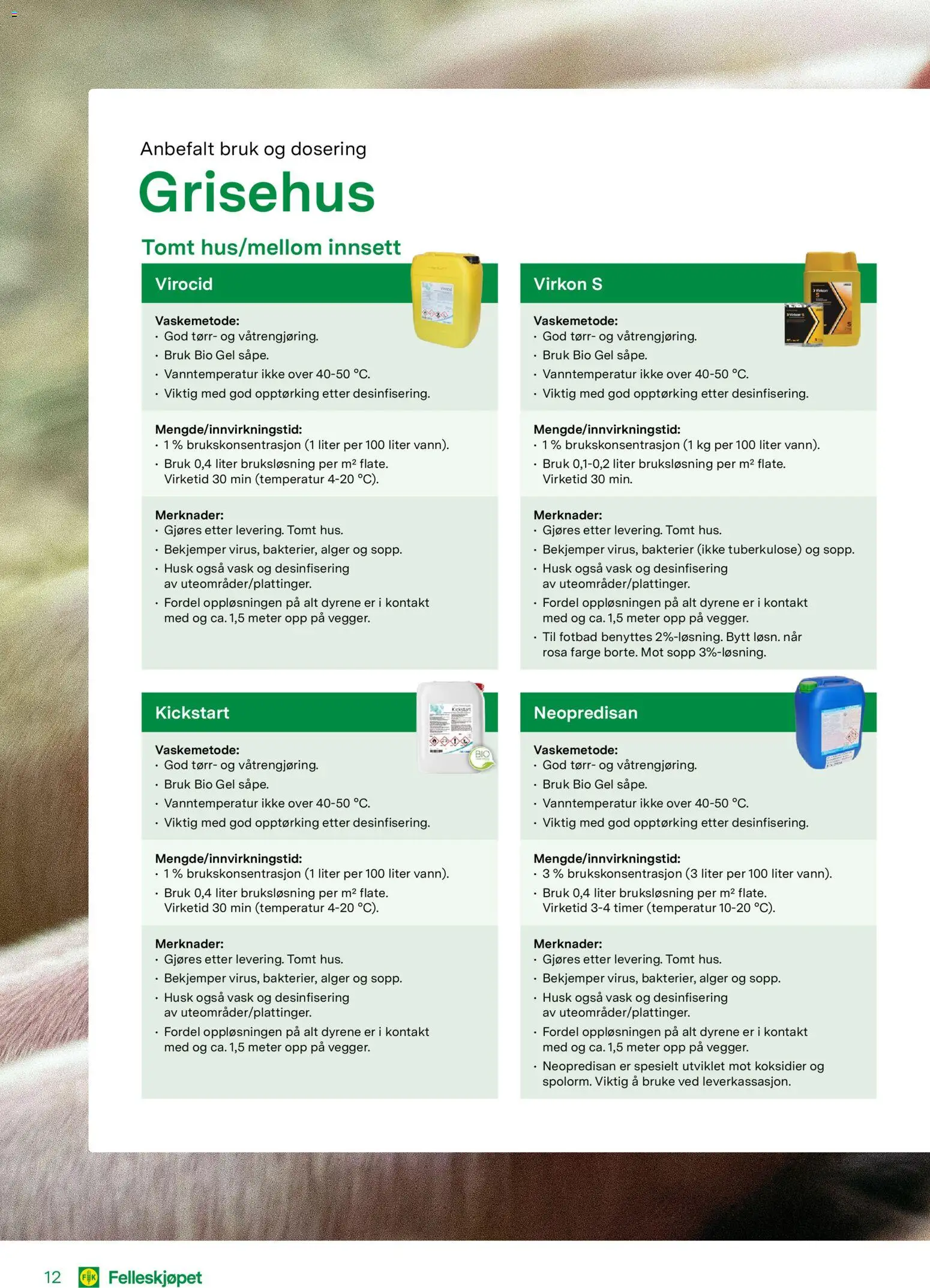 {H1} | Side: 12 | Produkter: Kontakt, Vask, Суміш дитяча, Sopp