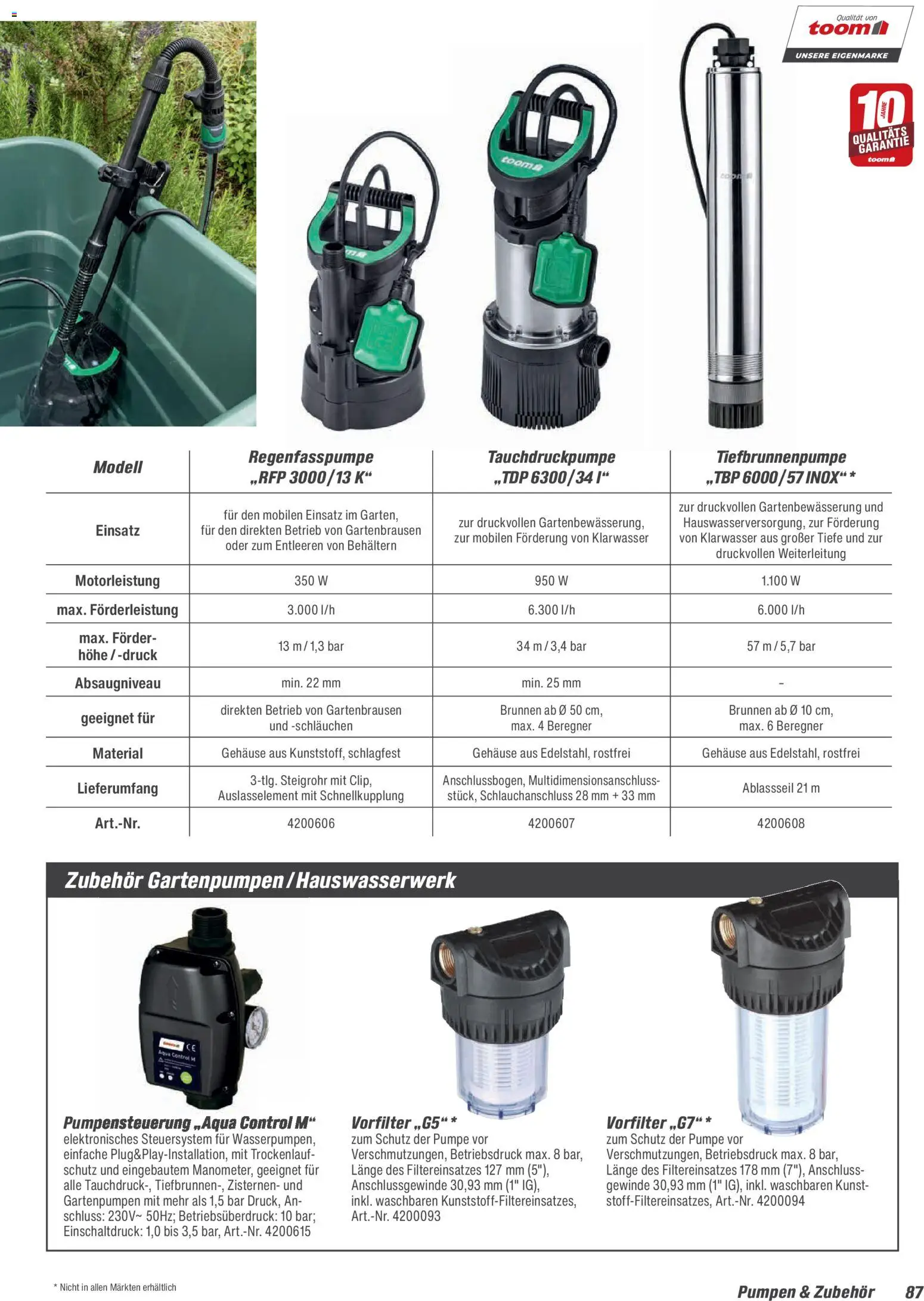 Toom Baumarkt Gartenpflege & Teich 2026 – gültig ab 20.02.2026 | Seite: 87