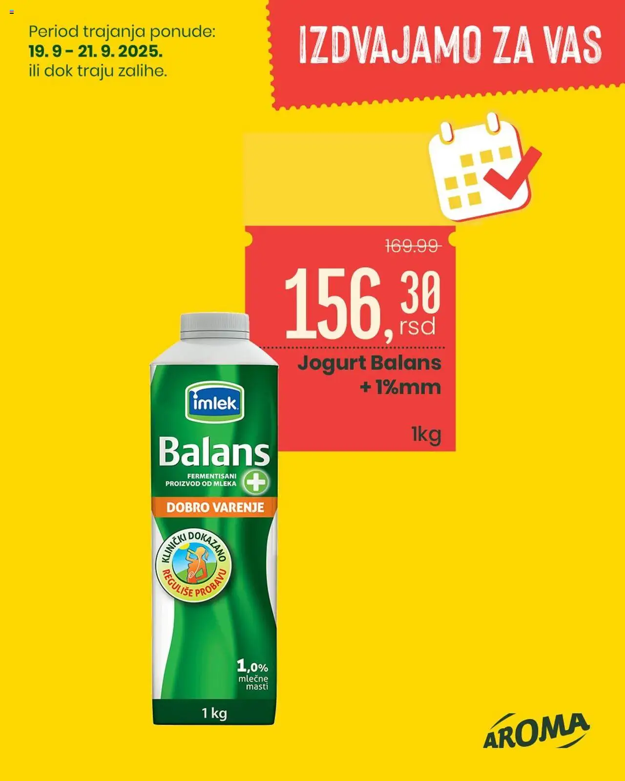 Aroma Market katalog - važi od 19.09.2025 | Strana: 5 | Proizvode: Jogurt