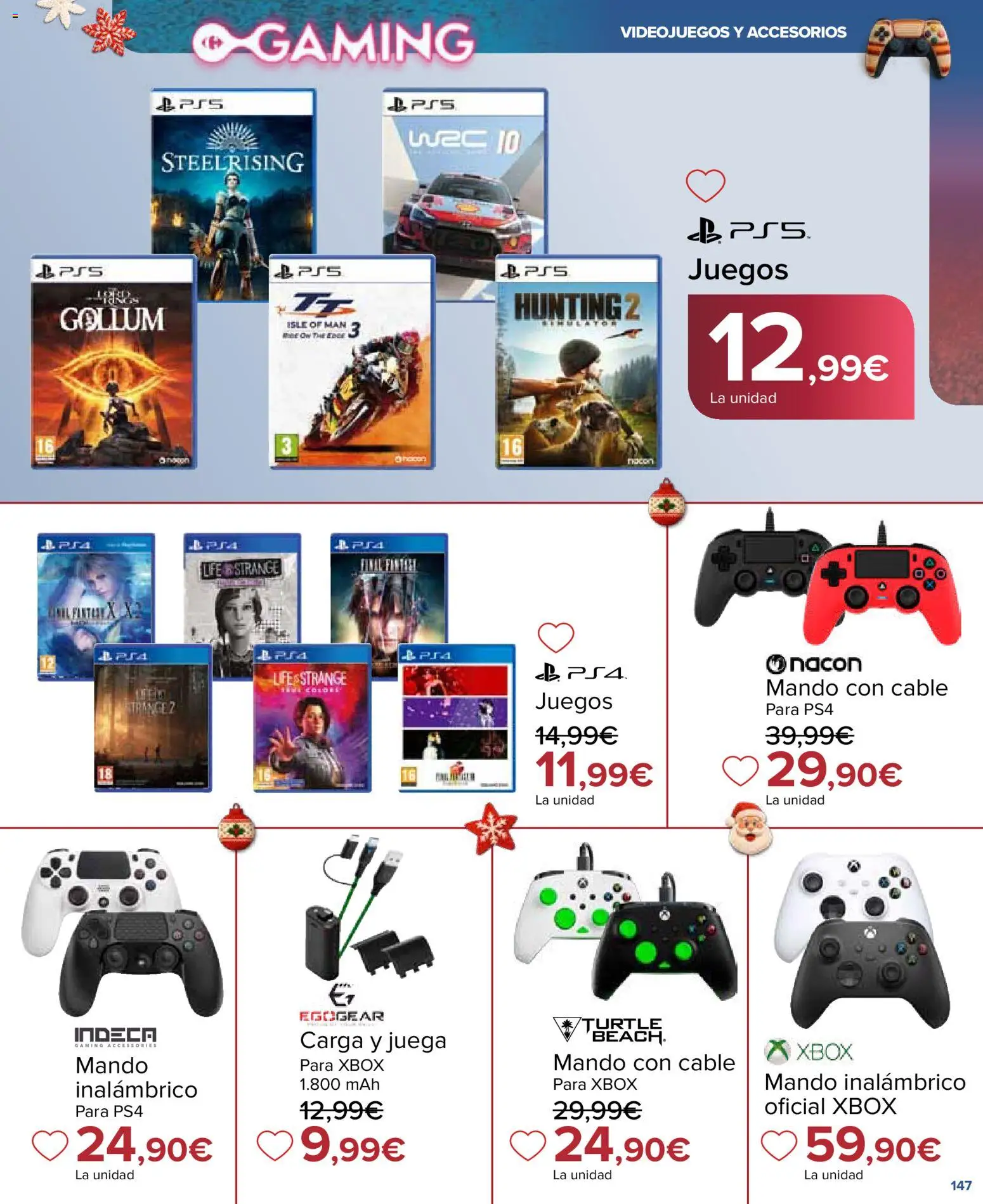 Carrefour Juguetes │ válido desde el 07.11.2025 | Página: 147 | Productos: Cable, Xbox, Juega