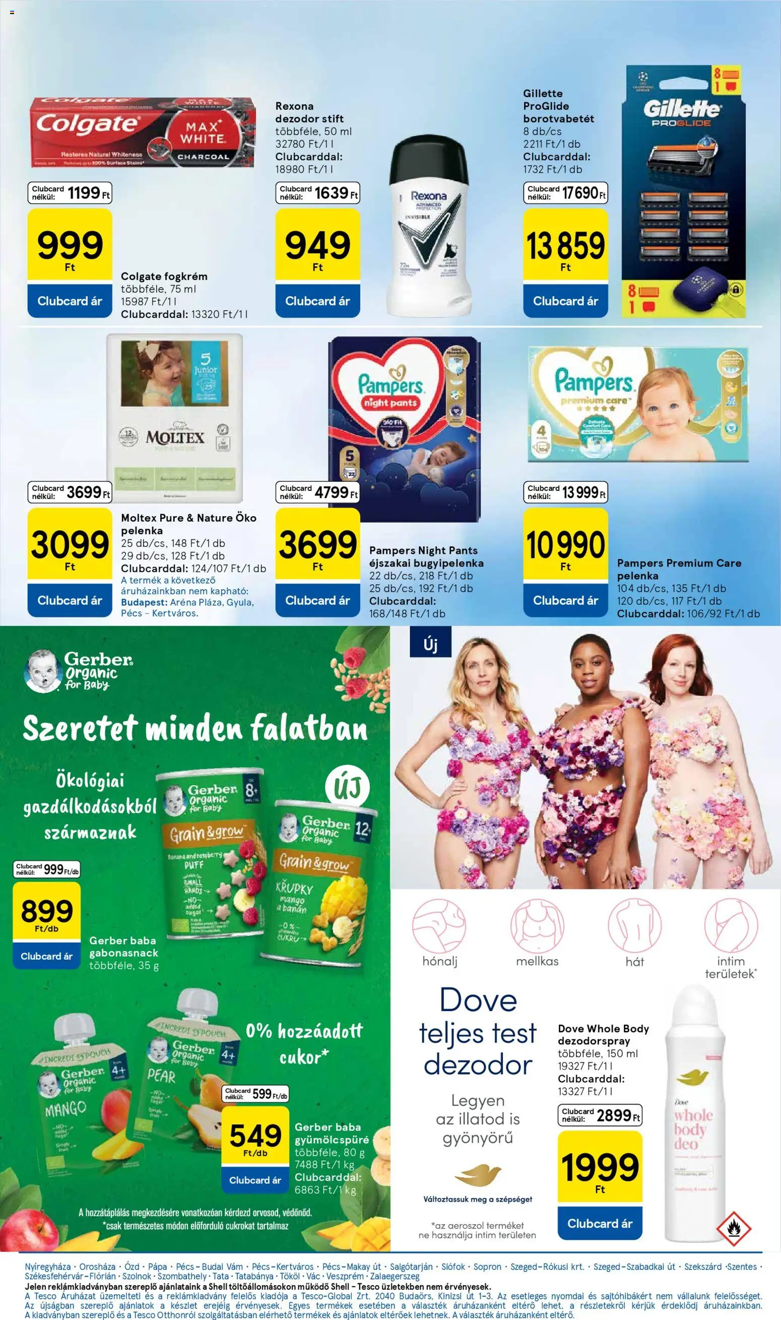 Tesco akciós ujság - amely érvényes a következő dátumtól: 16.04.2026 | Oldal: 27 | Termékek: Borotvabetét, Dezodor, Puff, Mangó
