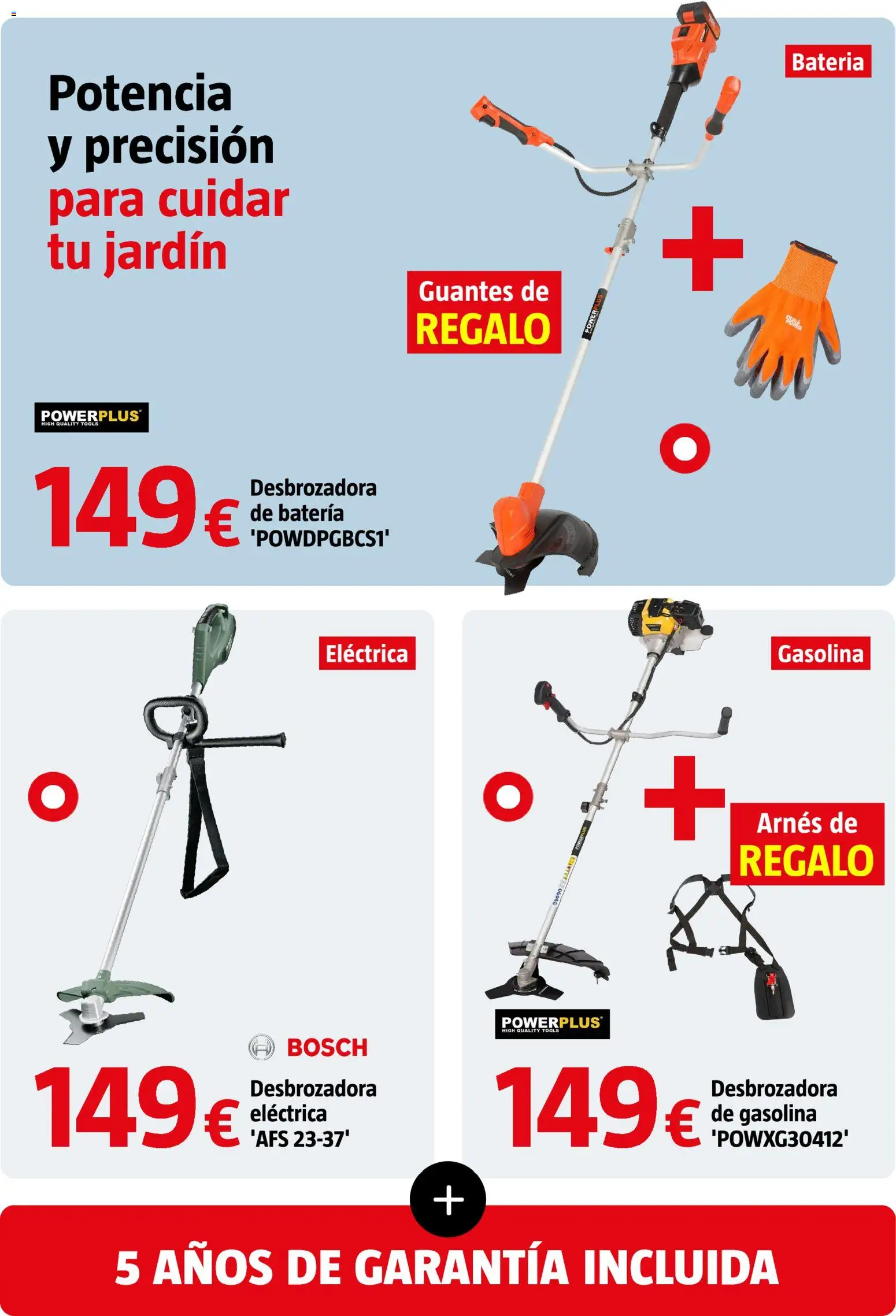 Bauhaus folleto │ válido desde el 23.04.2026 | Página: 20 | Productos: Desbrozadora, Guantes, Batería