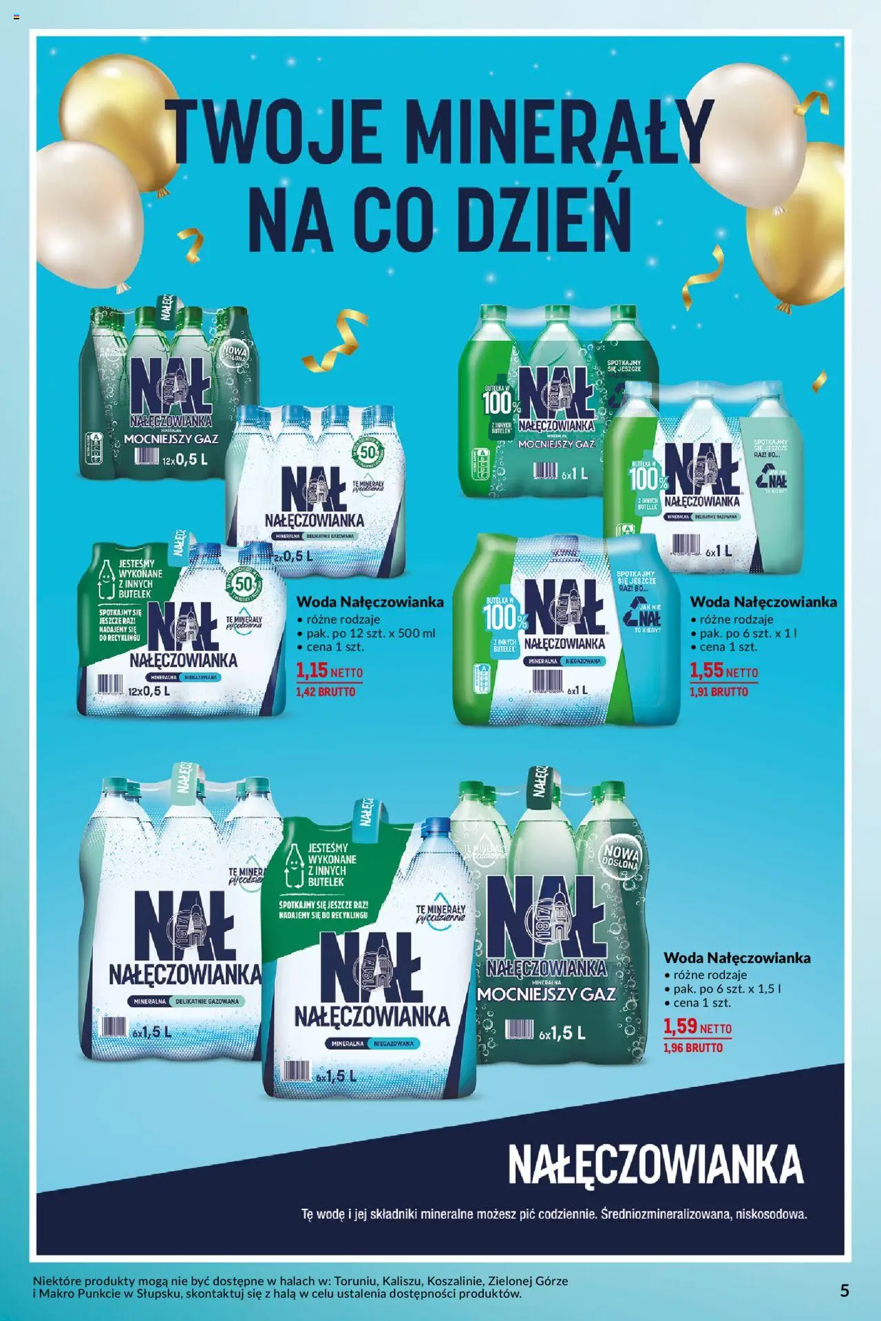 Makro Gazetka - Na uroczyste okazje od 13.05.2025 | Strona: 5 | Produkty: Woda