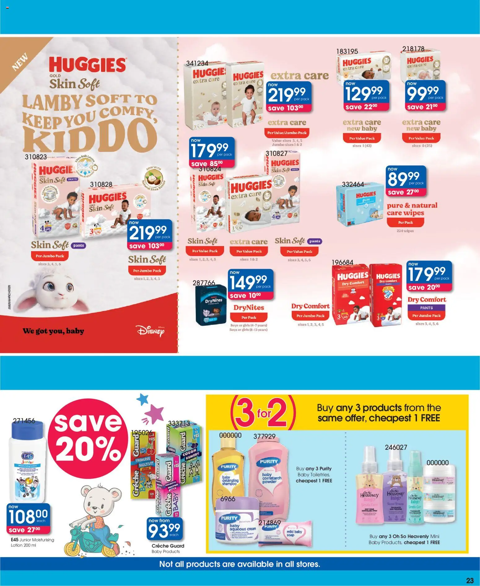 New Clicks catalogue – valid from 09.04.2026 | Page: 23 | Products: Shampoo, Cream, Soap, Lotion