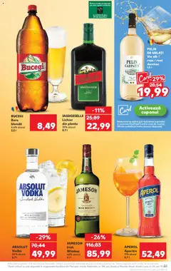 Kaufland RO akciós ujság - amely érvényes a következő dátumtól: 03.09.2025 | Oldal: 55 | Termékek: Aperol, Jameson, Irish whiskey, Vodka