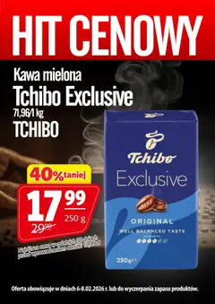 Pogląd oferty "Prim Market Promocja - Kawa Mielona Tchibo Exclusive" - ważna od 06.02.2026