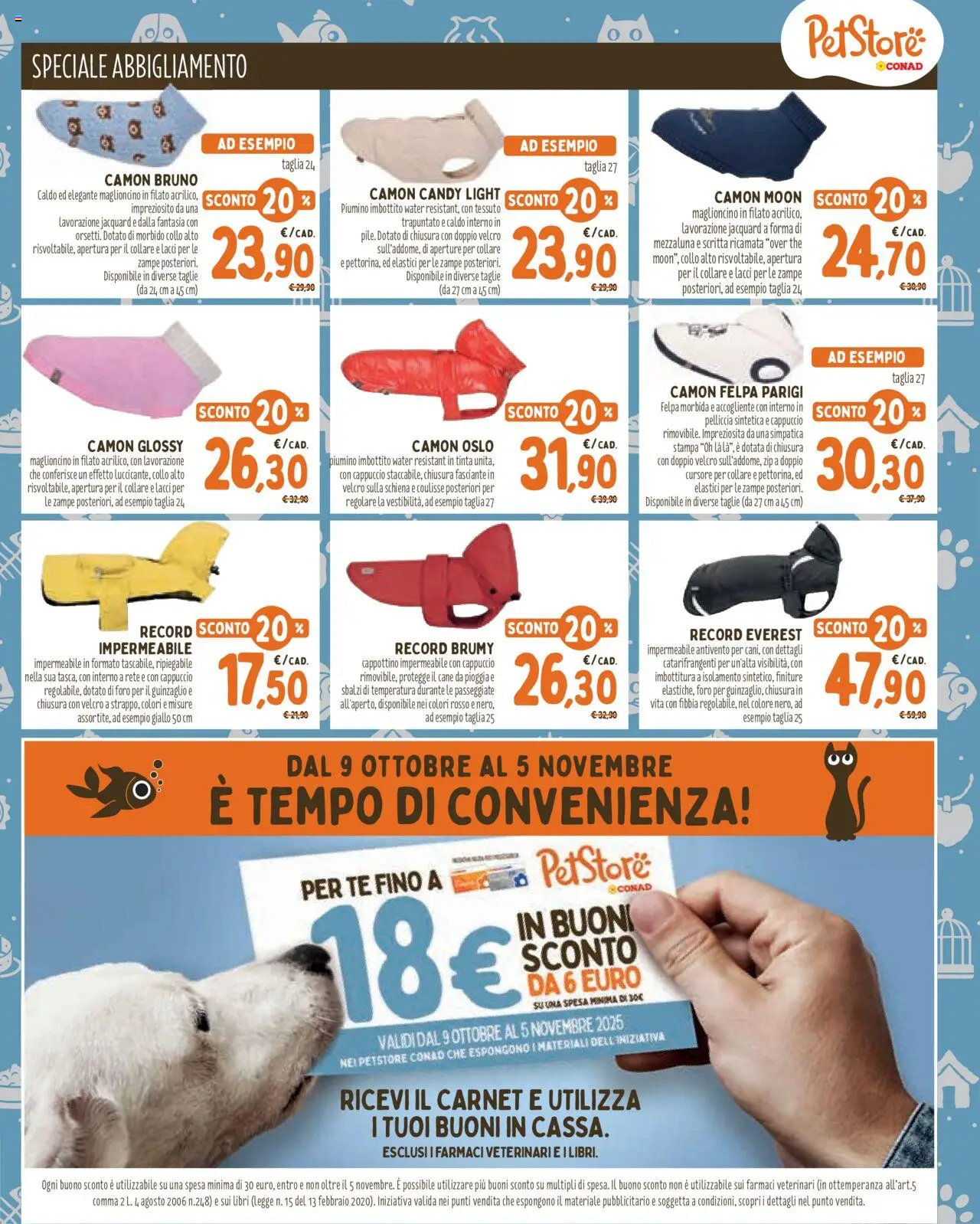 Volantino Conad del 08.10.2025 | Pagina: 7 | Prodotti: Felpa, Cappuccio, The, Stampa