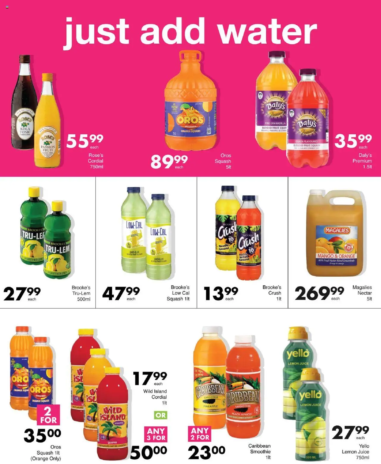 Save Specials │ valid from 14.08.2025 | Page: 46 | Products: Juice, Pineapple, Water, Mango