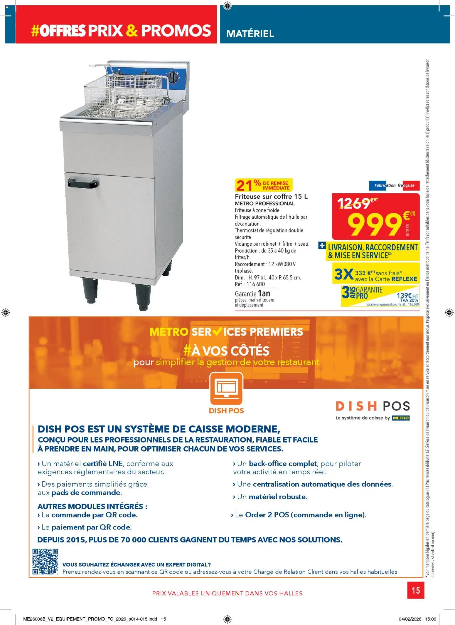 {H1} | Page: 15 | Produits: Filtre, Robinet, Friteuse