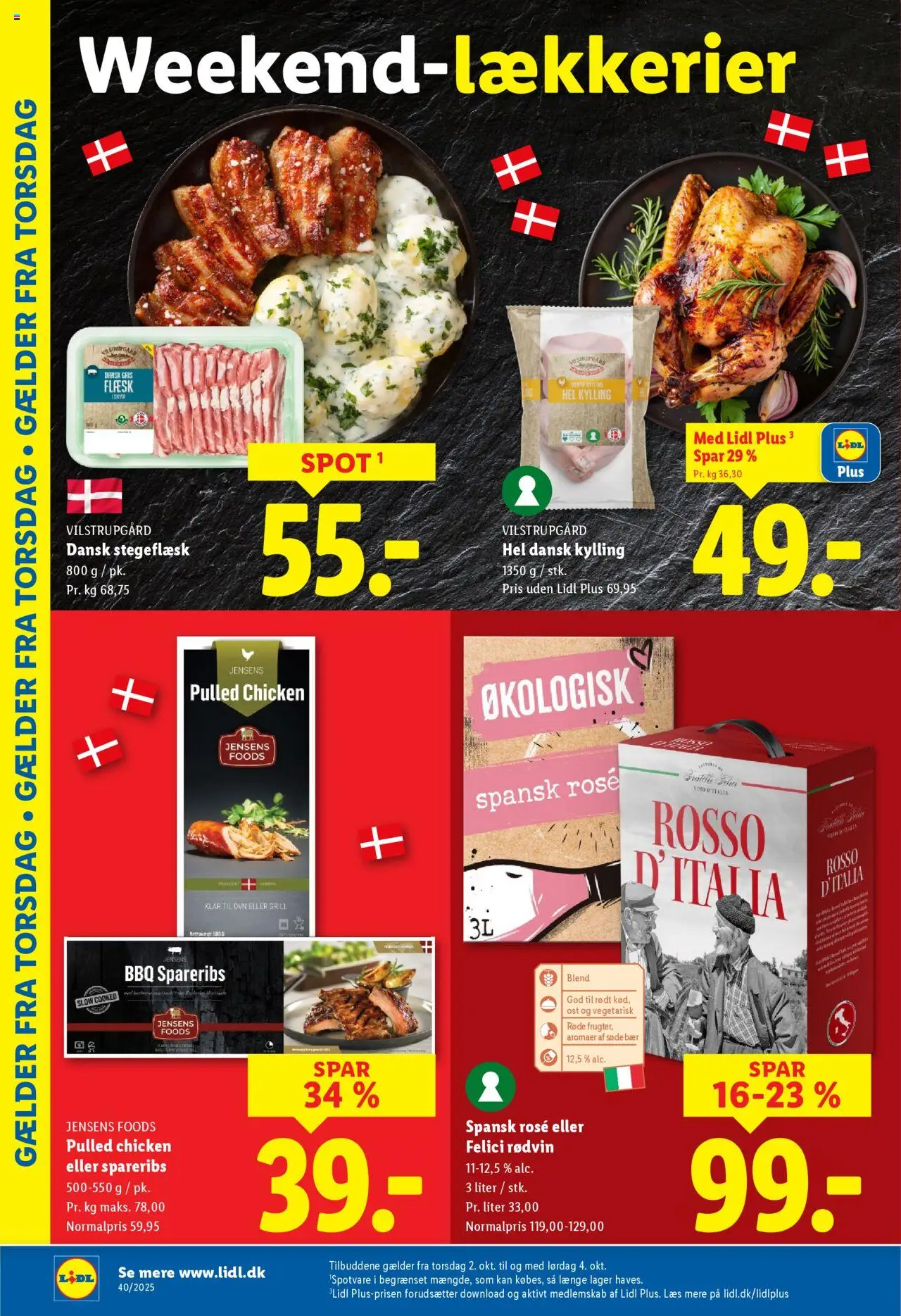 Lidl tilbudsavis – gyldig fra 02.10.2025 | Side: 2 | Produkter: Spareribs, Søm, Ovn, Grill