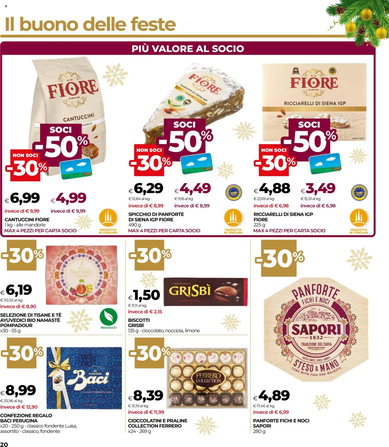 Volantino COOP del 04.12.2025 | Pagina: 20 | Prodotti: Tè, Limone, Noci, Mandorle