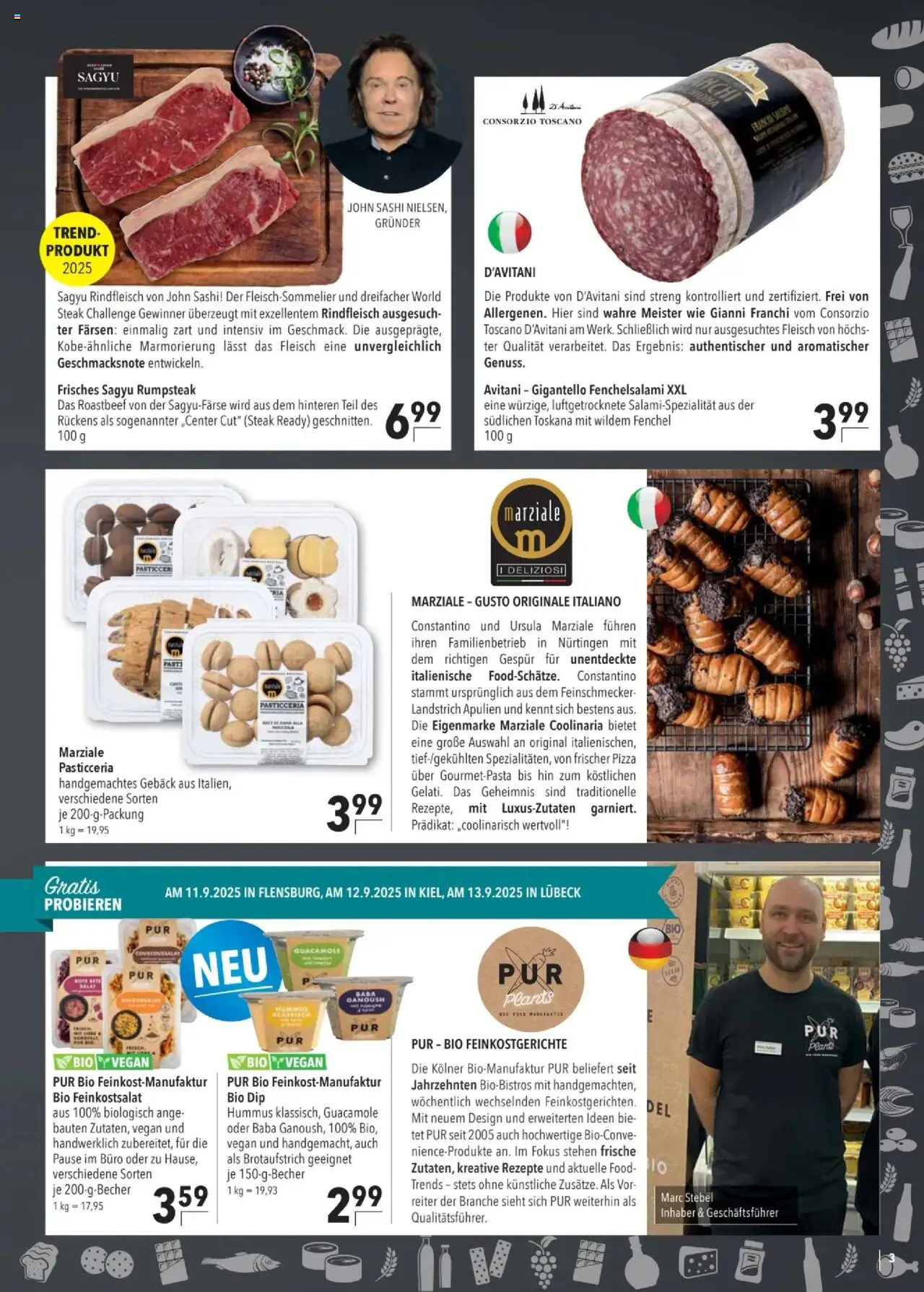 CITTI tilbudsavis – gyldig fra 10.09.2025 | Side: 3 | Produkter: Pizza, Roastbeef, Guacamole