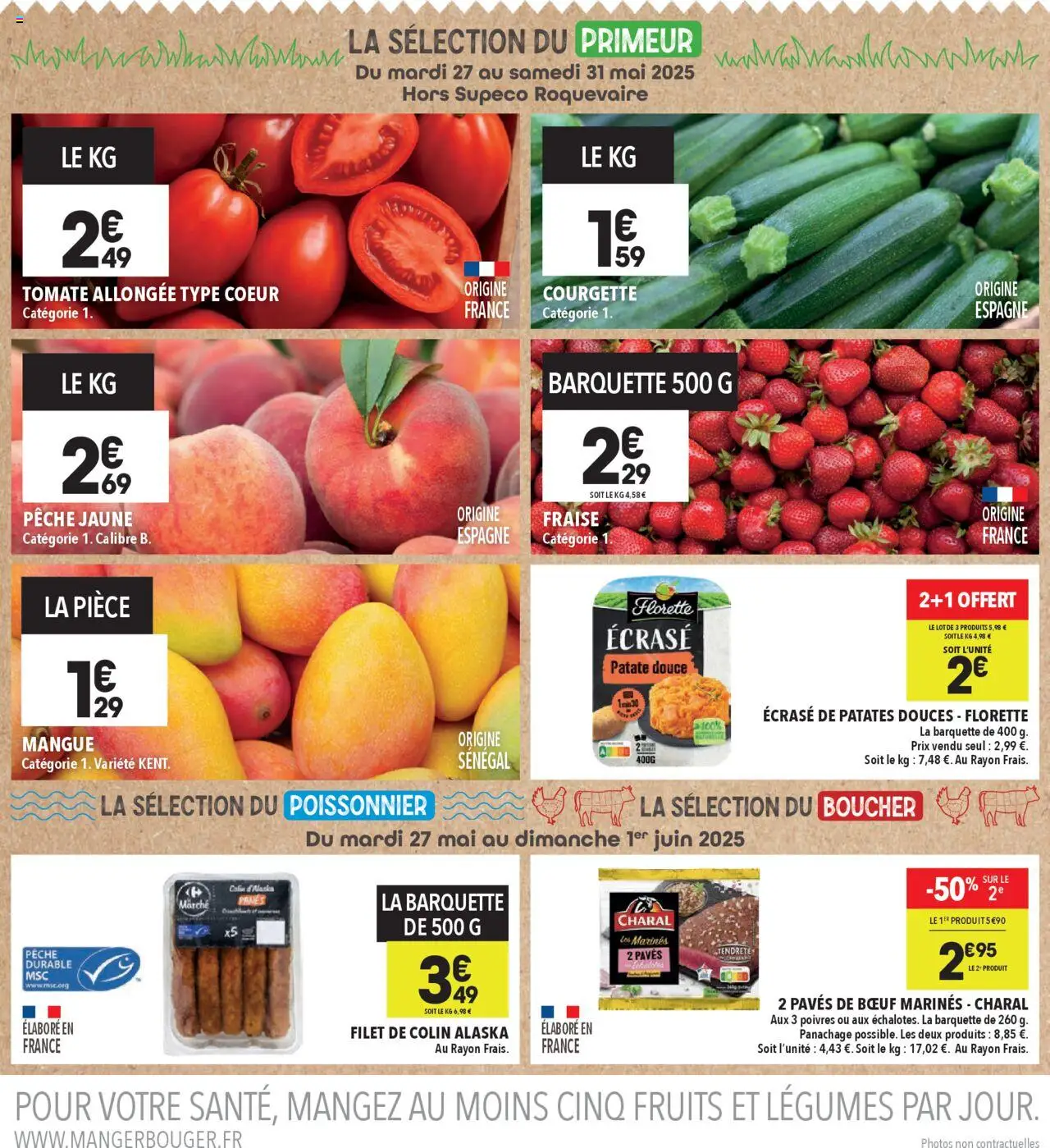  | Page: 4 | Produits: Fraise, Mangue, Pêche, Courgette