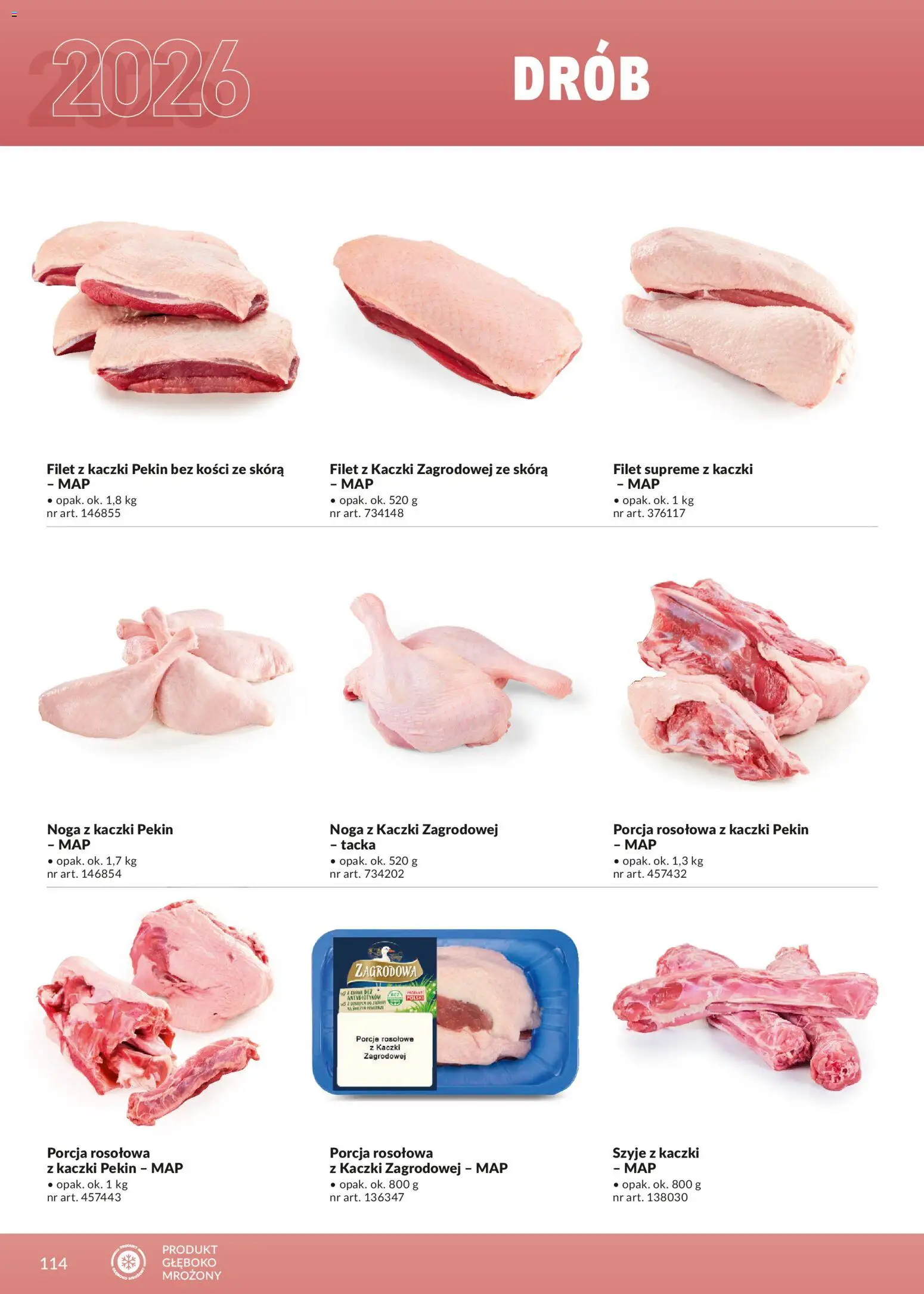 Makro Gazetka - Ultra fresh od 01.03.2026 | Strona: 114 | Produkty: Filet z kaczki, Noga z kaczki