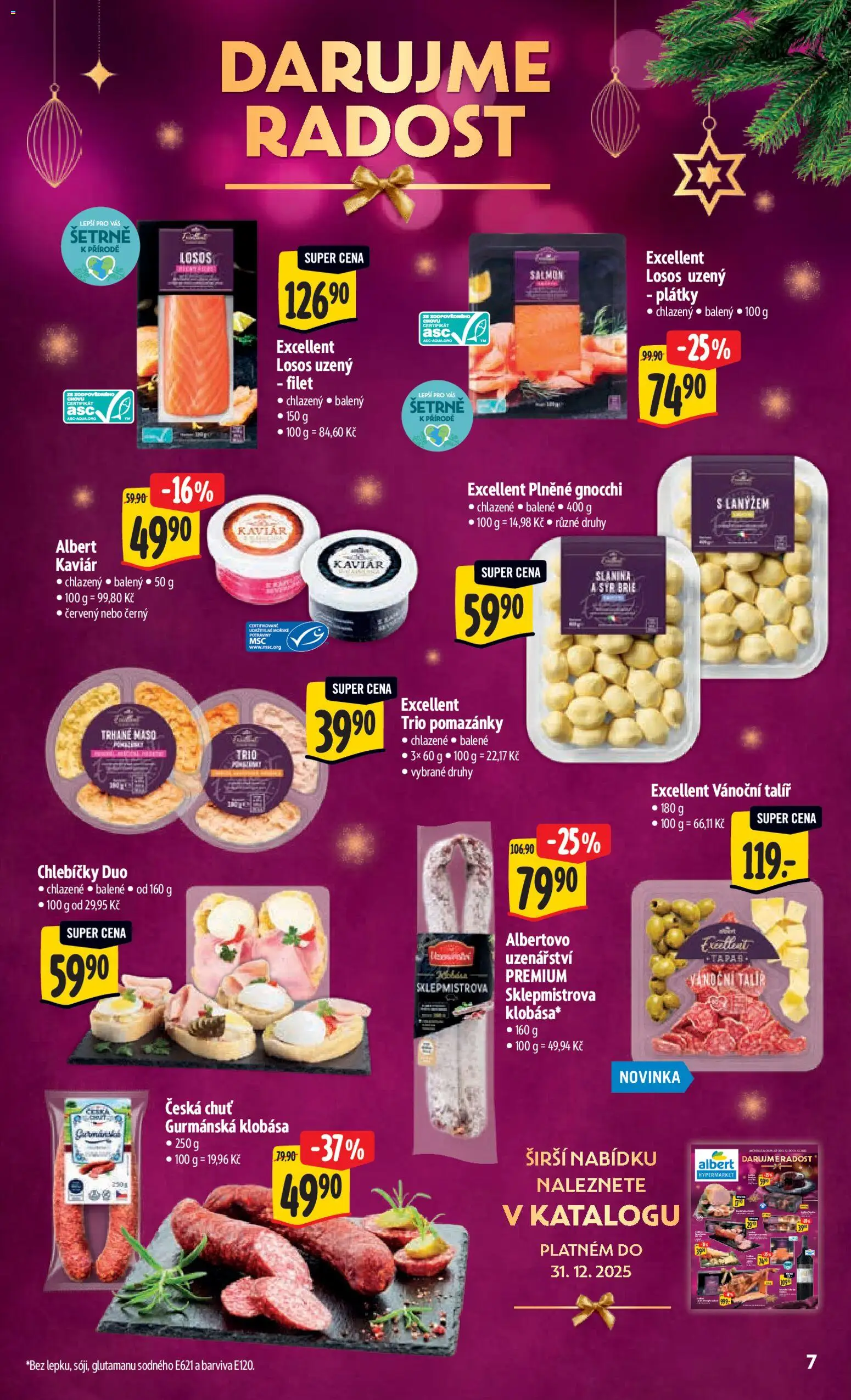 Albert leták - Hypermarket od 27.12.2025 | Strana: 13 | Produkty: Klobása, Sýr Brie, Filet, Maso
