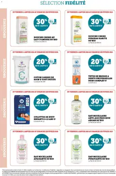 Hyper U - Prévisualisation de Hyper U - Ma sélection Carte U janvier valide à partir de 02.01.2026 | Page: 10 | Produits: Brosse, Eau micellaire, Brosse à dents, Lait