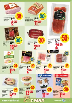 E.leclerc katalog akcije – veljaven od 12.11.2025 | Stran: 15 | Izdelki: Pršut, Mortadela, Narezek, Ocvirki