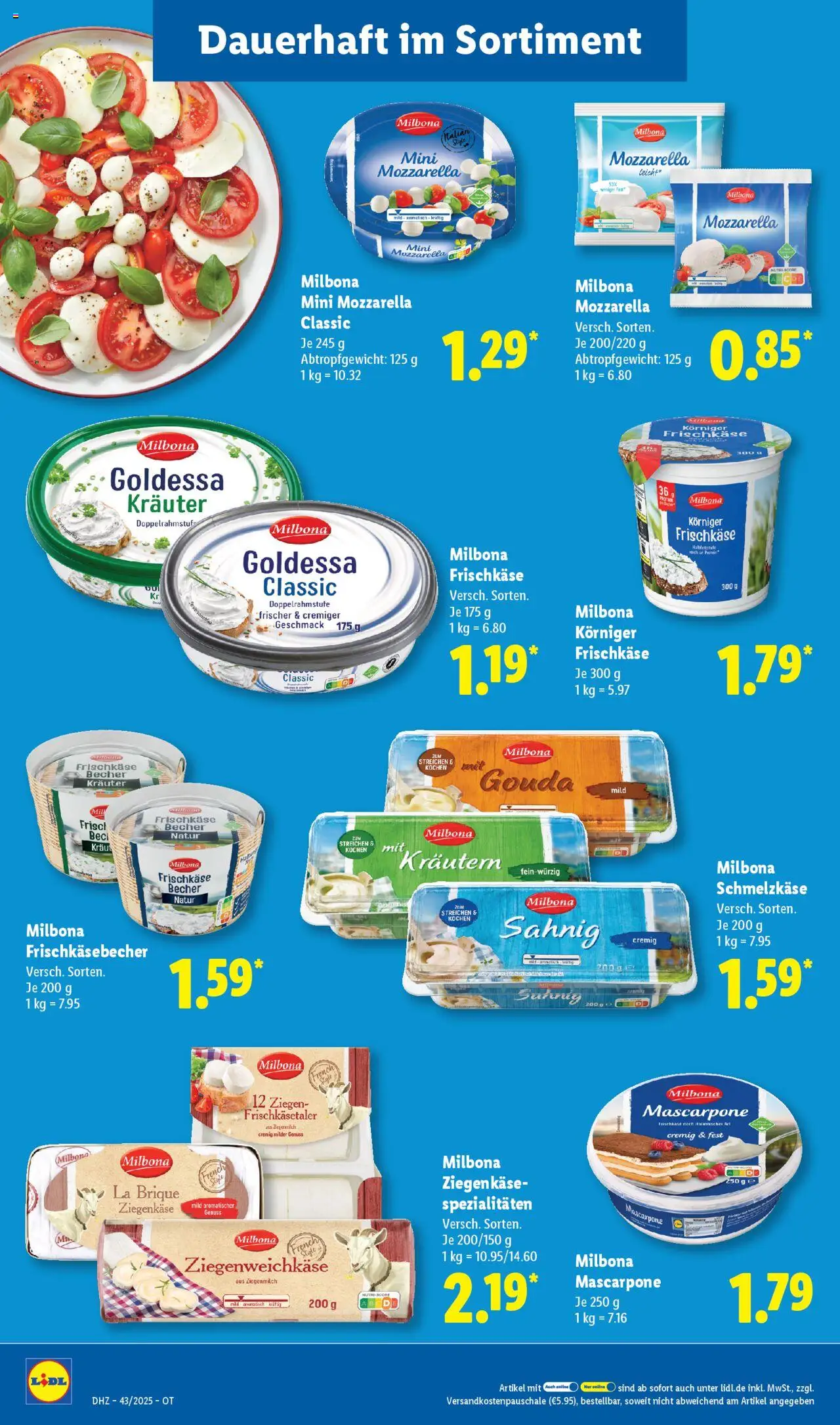 Lidl Prospekt Prenzlau – gültig ab 20.10.2025 | Seite: 12 | Produkte: Mascarpone, Ziegenkäse, Kraut, Frischkase