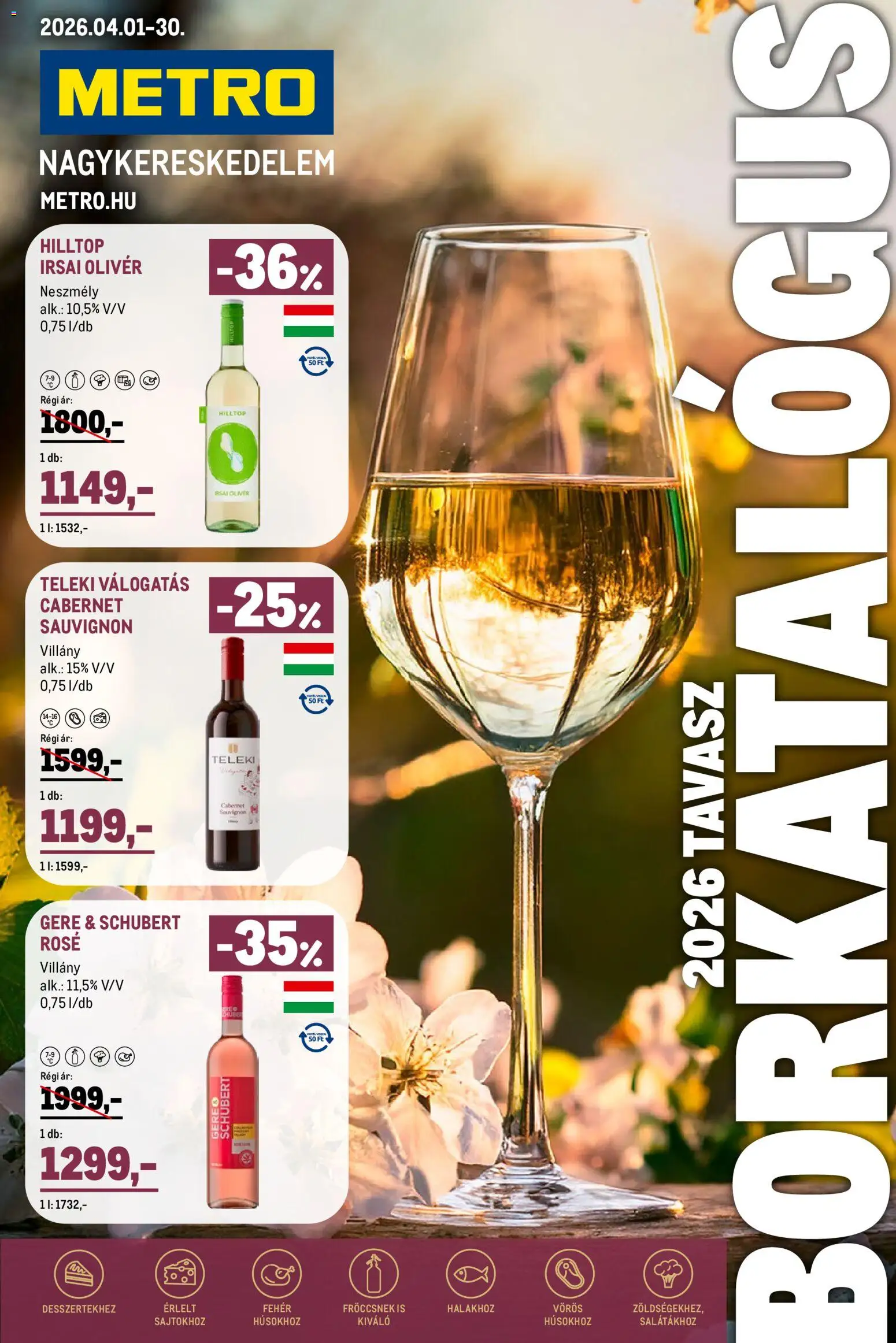 Metro akciós ujság - amely érvényes a következő dátumtól: 01.04.2026 | Oldal: 1