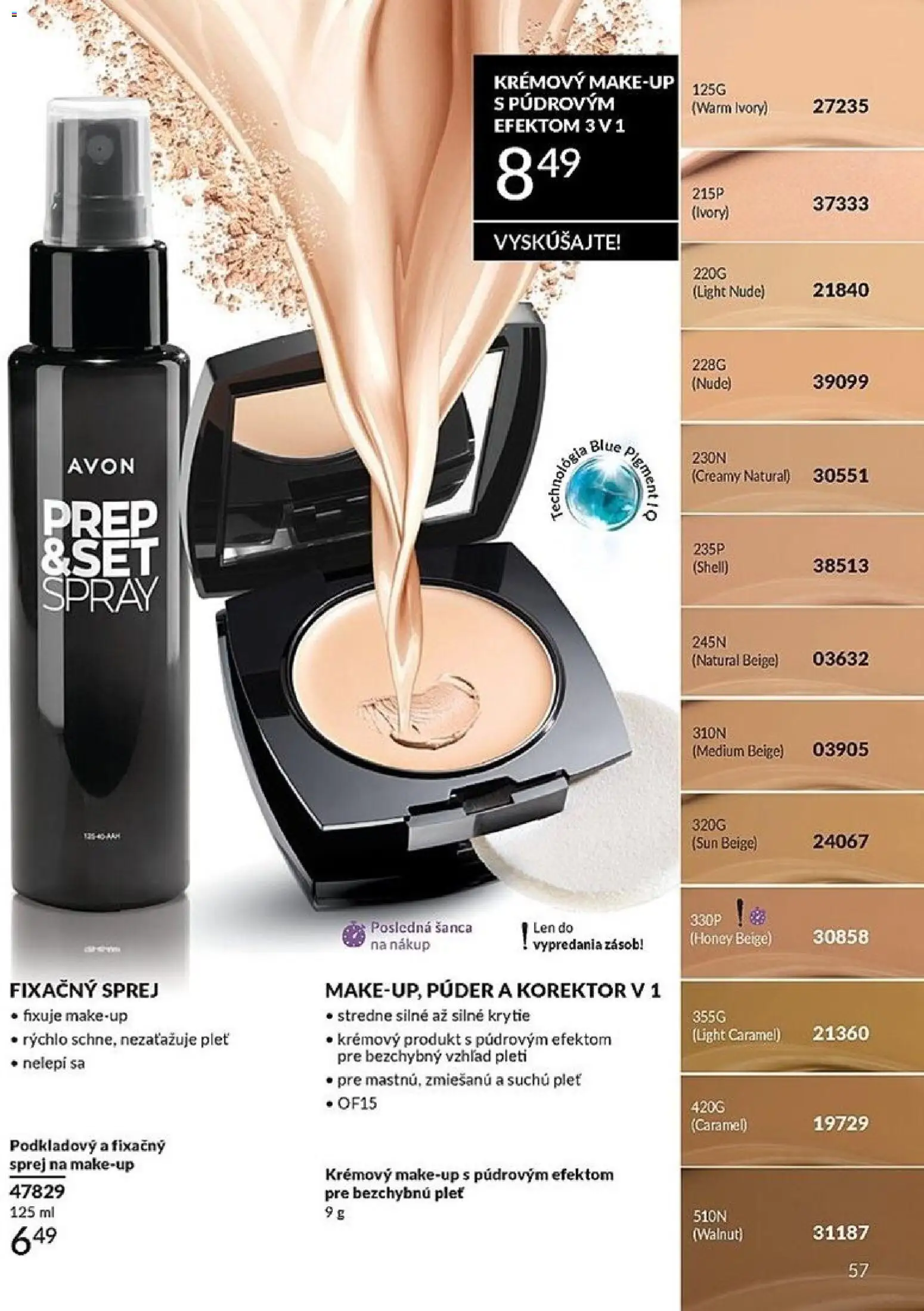 Nové Avon akcie – leták je platný od 01.05.2026 | Strana: 57 | Produkty: Korektor, Púder