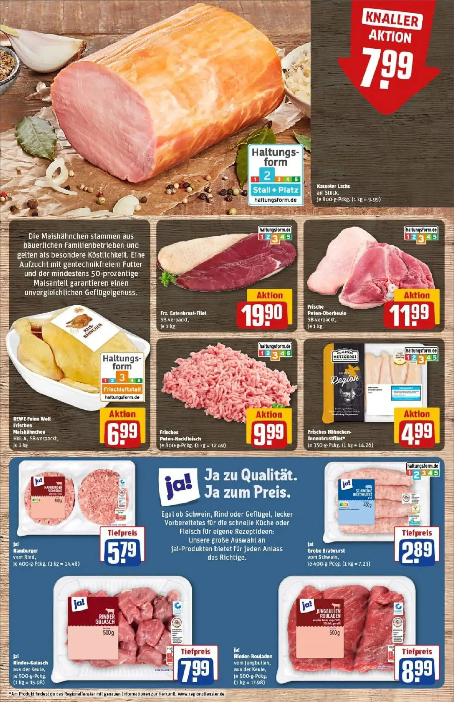 Rewe prospekt Hamburg / Wilhelmsburg	 – gültig ab 10.11.2025 | Seite: 8 | Produkte: Bratwurst, Küche, Lachs, Gulasch